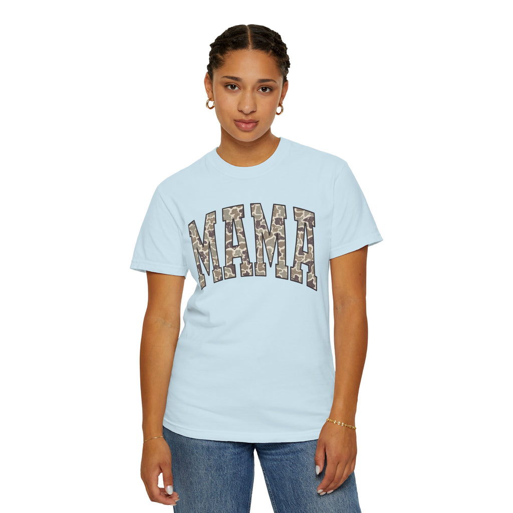 Camo Mama T-Shirt, Perfect Gift for Moms, Casual Everyday Wear, Summer Fashion, Great for Mother's Day