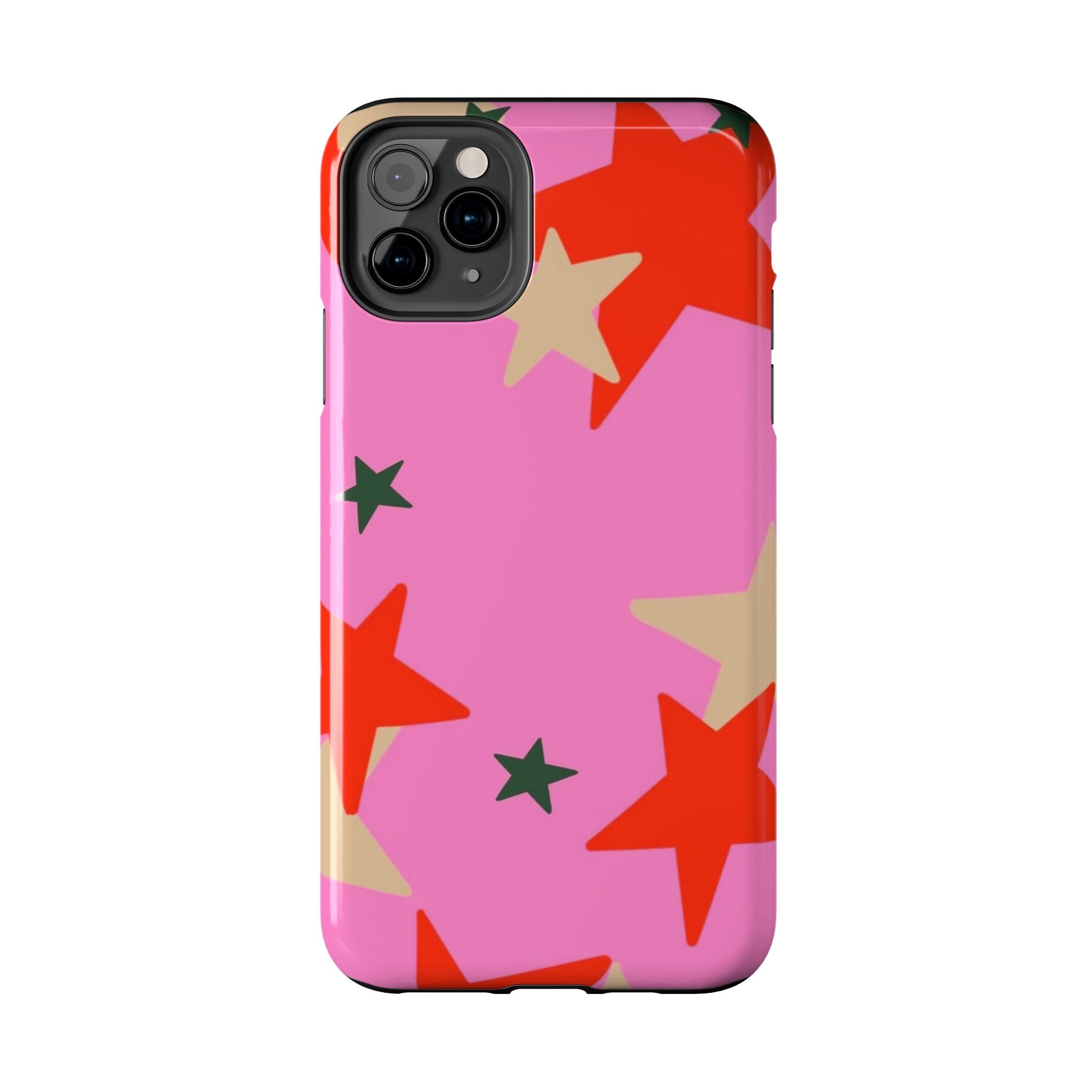 Pink Star Pattern Tough Phone Case