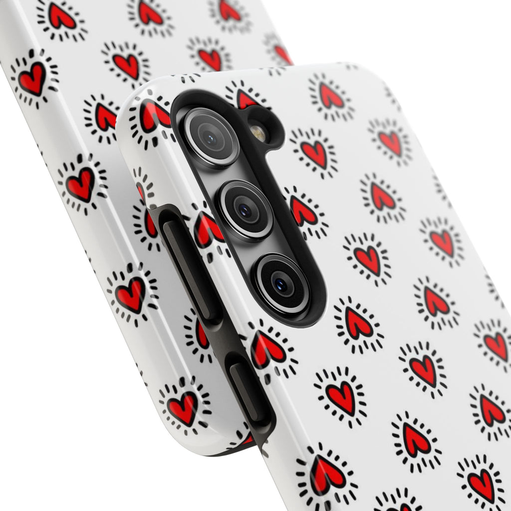 Heart Doodle Tough Phone Case