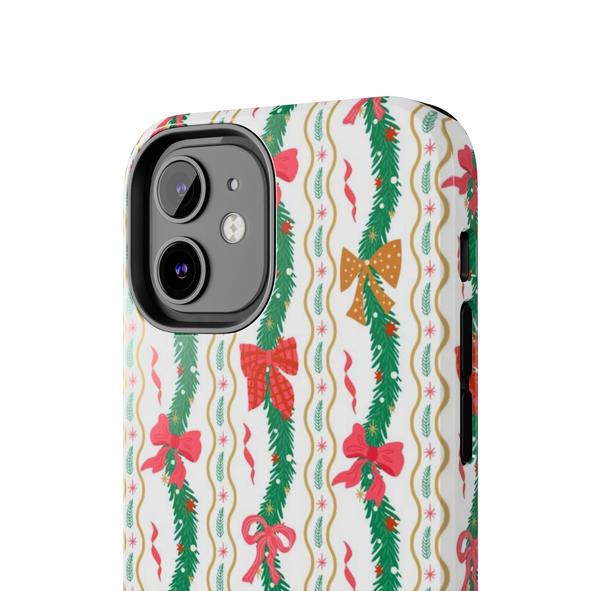 Festive Holiday Phone Cases with Cheerful Bows