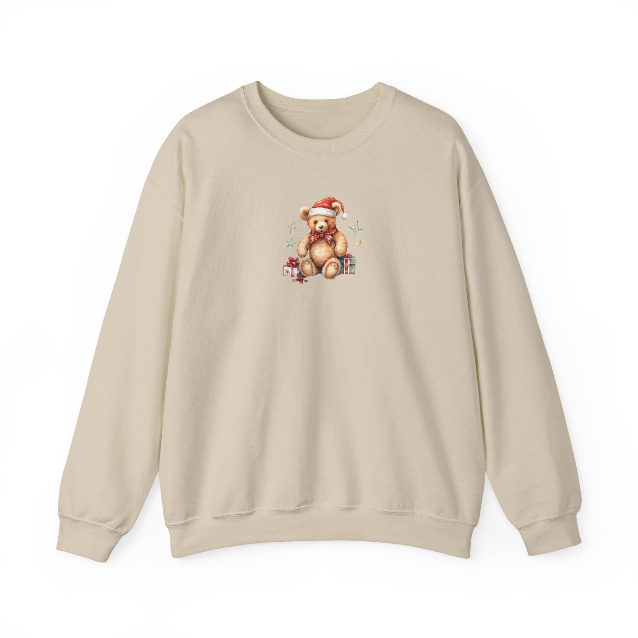 Christmas Teddy Sweatshirt – Cute Santa Bear Holiday Crewneck