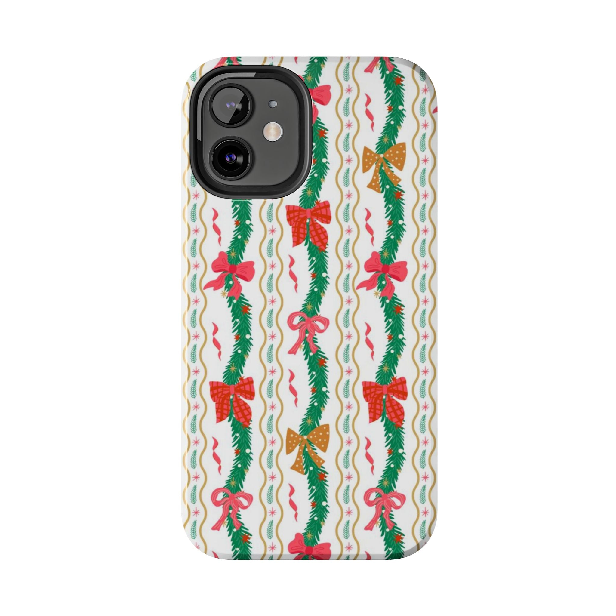 Festive Holiday Phone Cases with Cheerful Bows