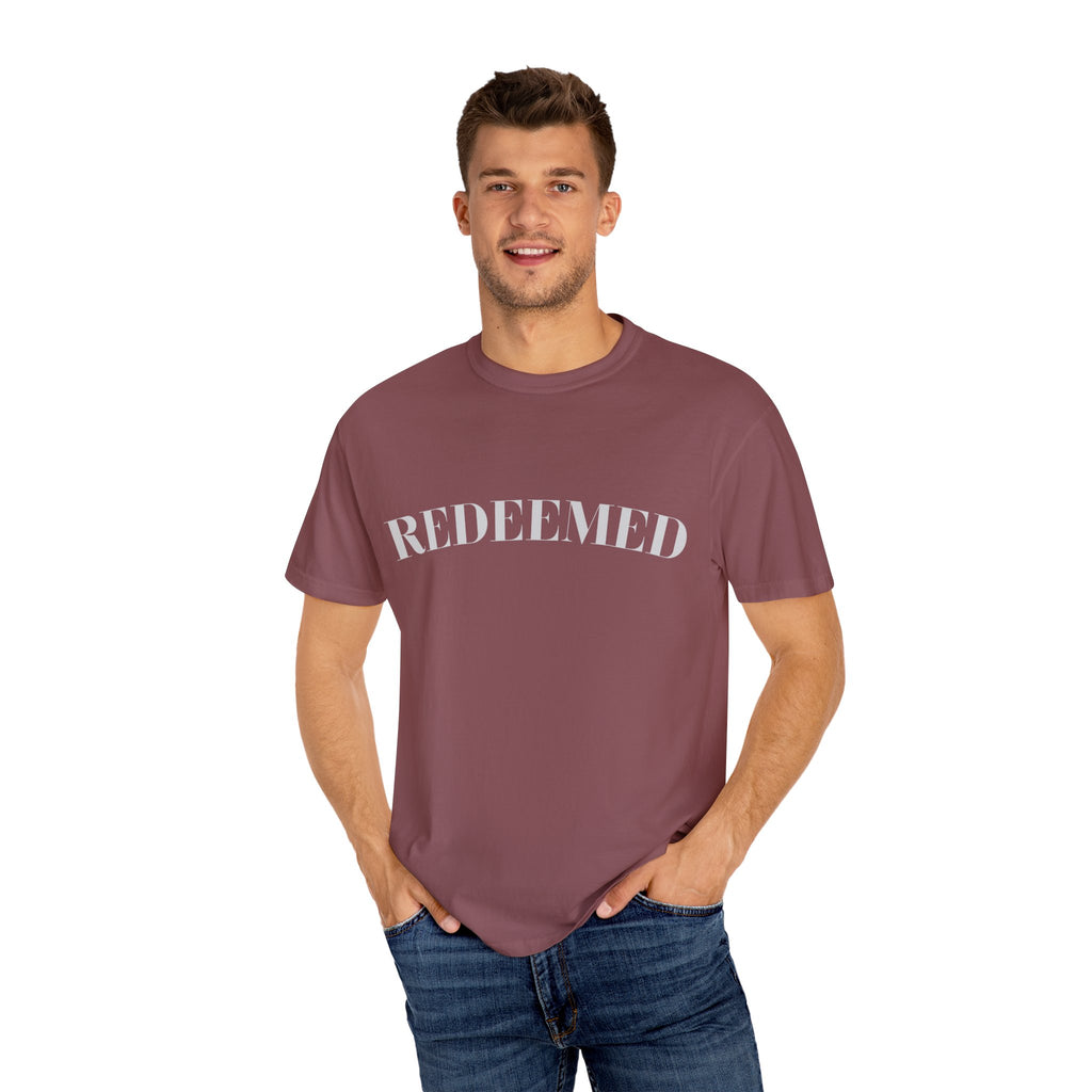 Redeemed Garment-Dyed T-Shirt, Christian Apparel