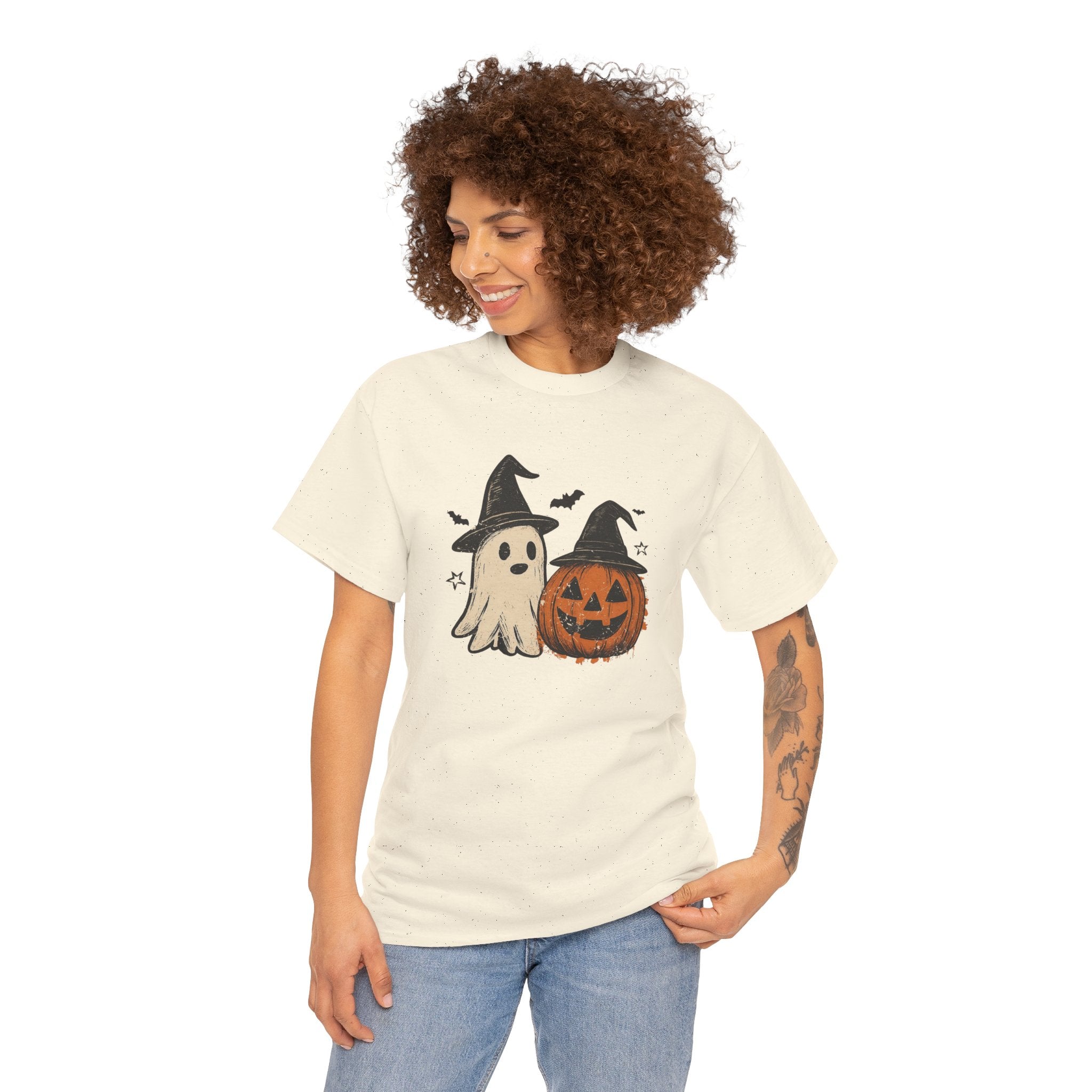 Halloween Ghost & Pumpkin Tee