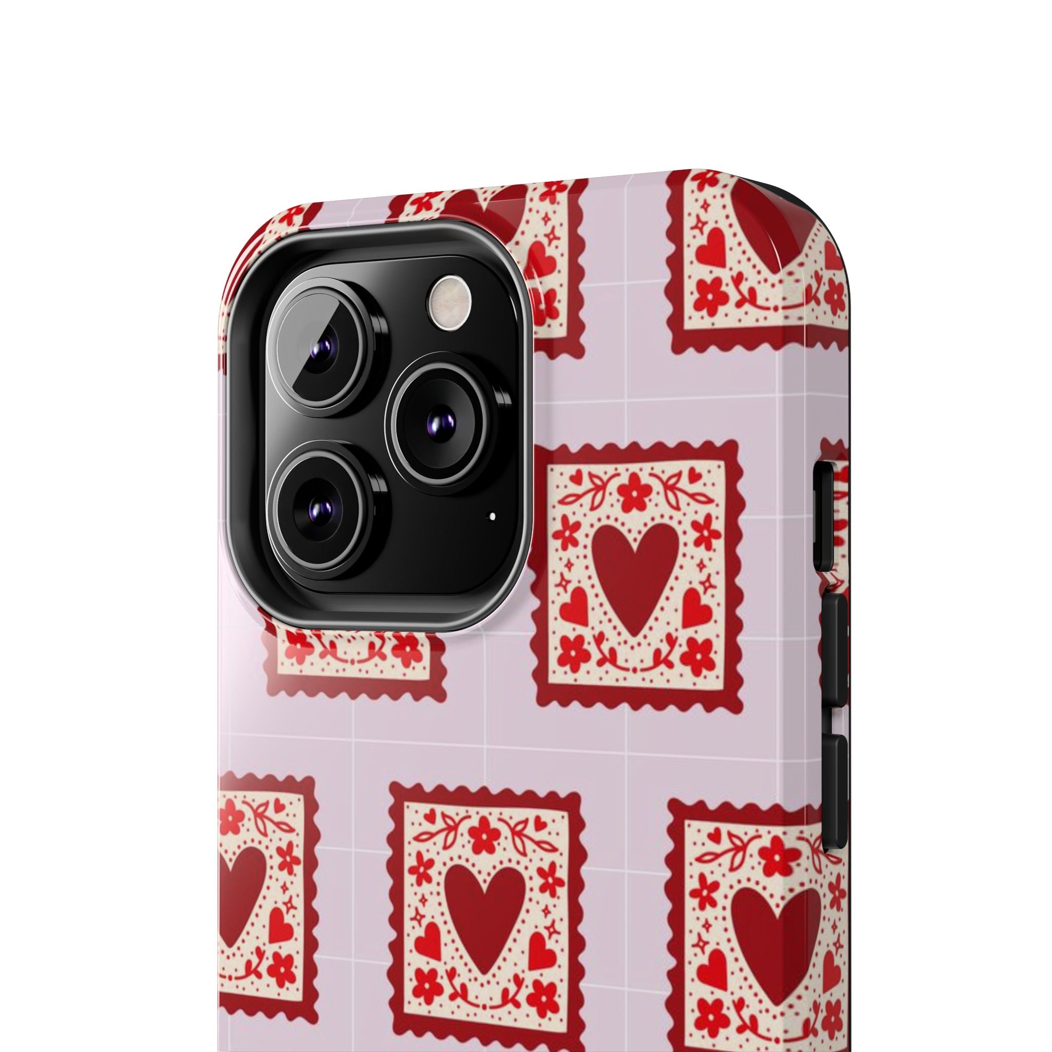 Red Heart Stamp Tough Phone Case