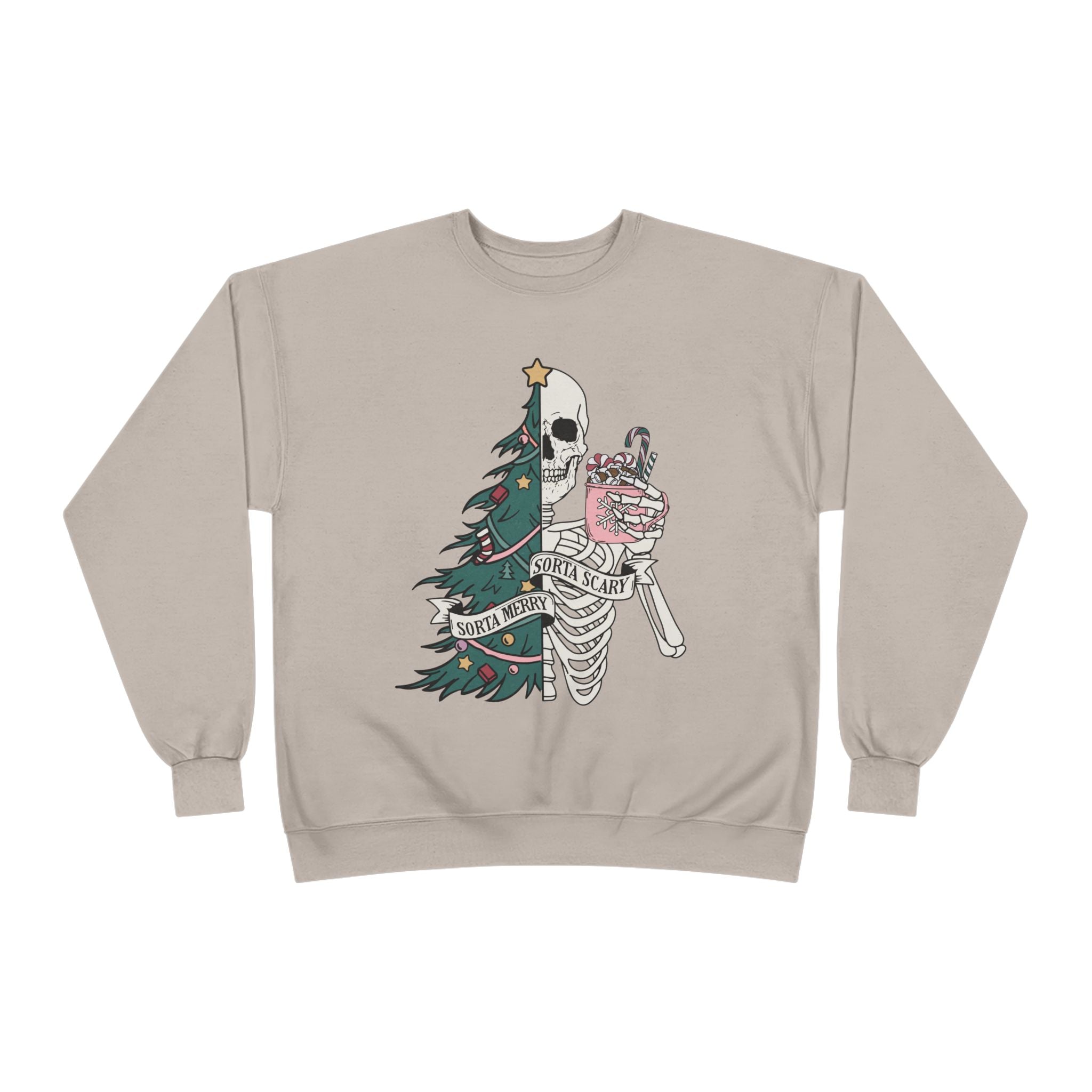 Grunge Christmas Crewneck Sweatshirt