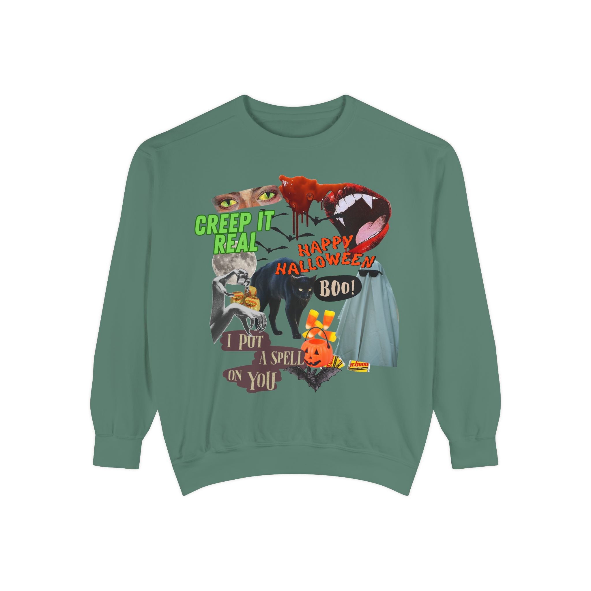 Halloween Charm Garment-Dyed Sweatshirt