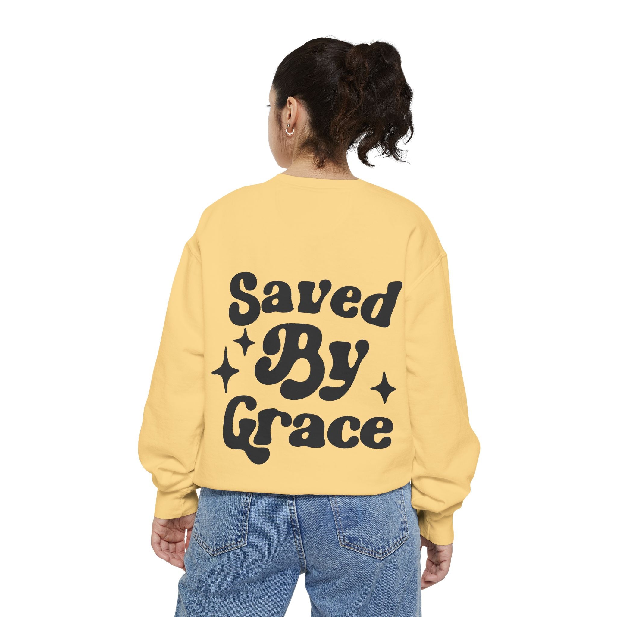 Saved By Grace Garment-Dyed Sweatshirt