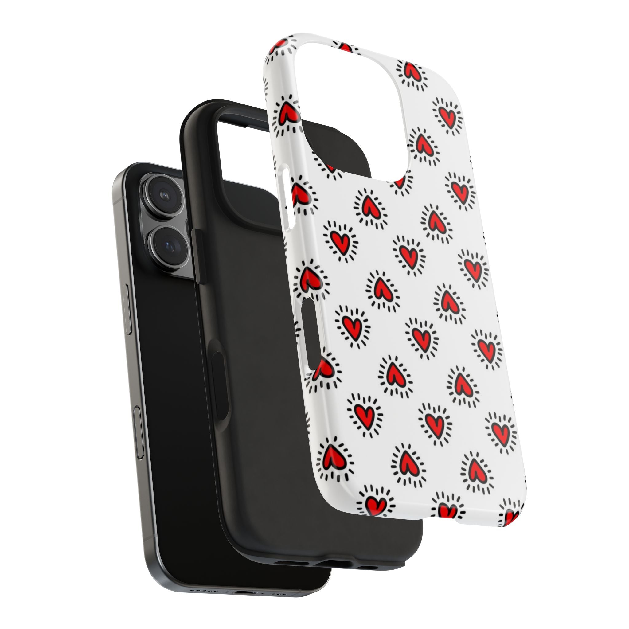 Heart Doodle Tough Phone Case