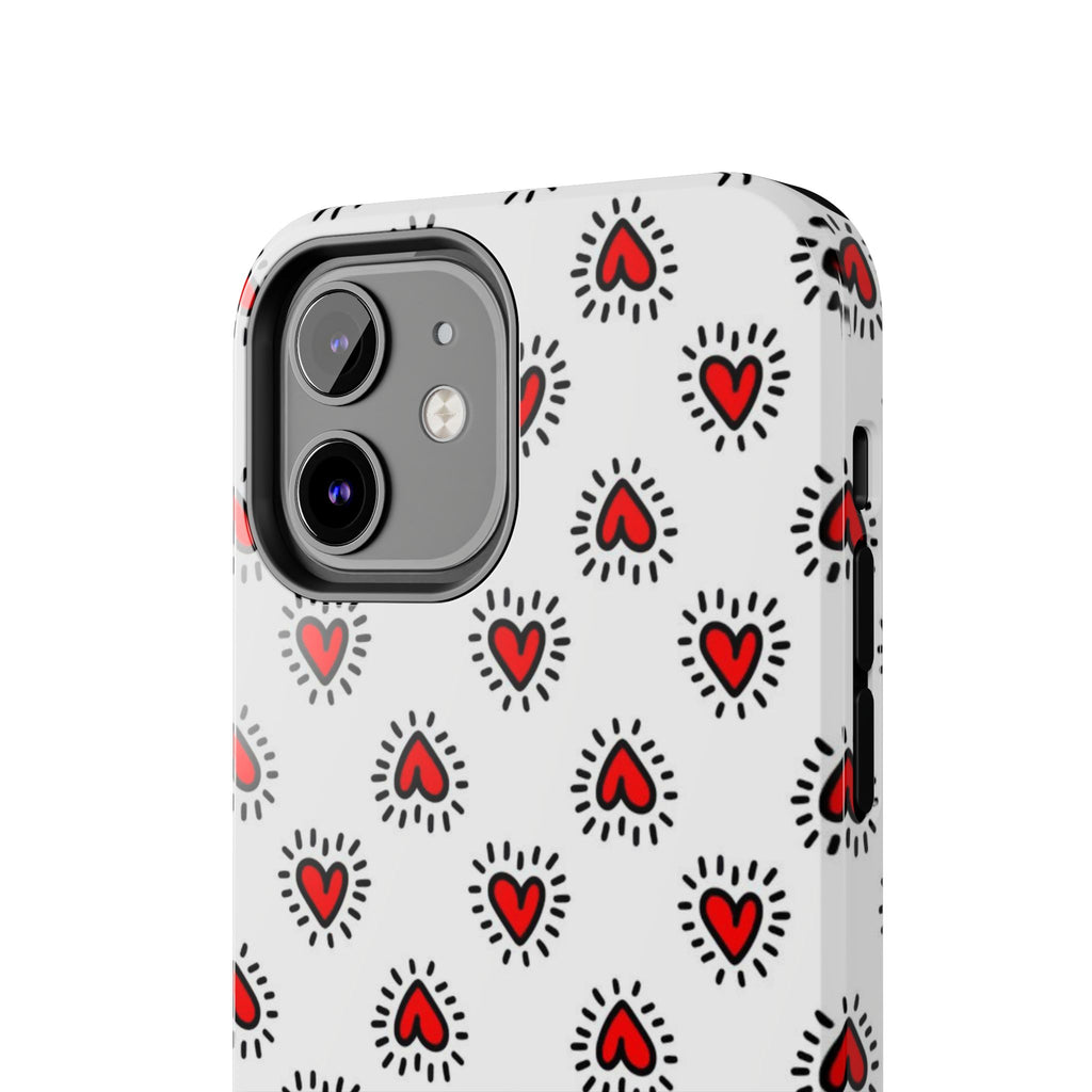 Heart Doodle Tough Phone Case