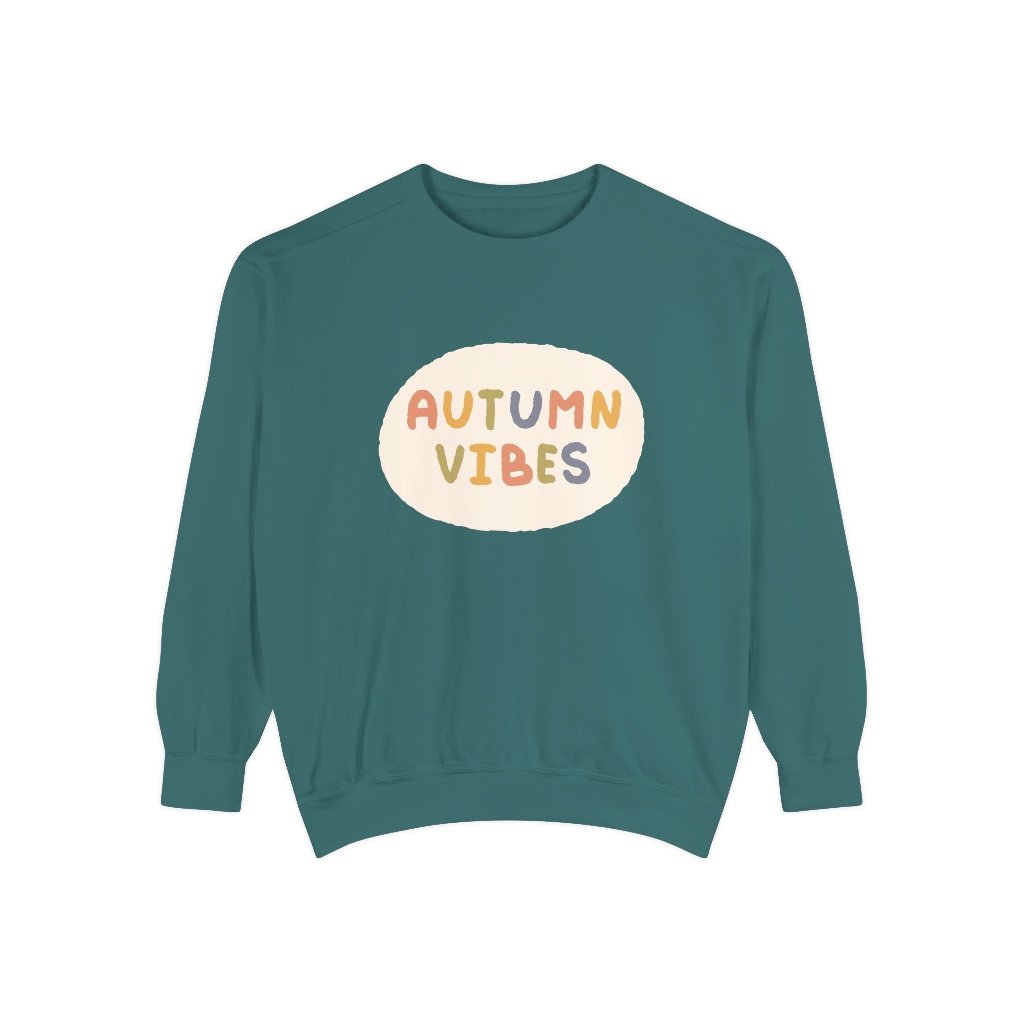 Unisex Autumn Vibes Garment-Dyed Sweatshirt