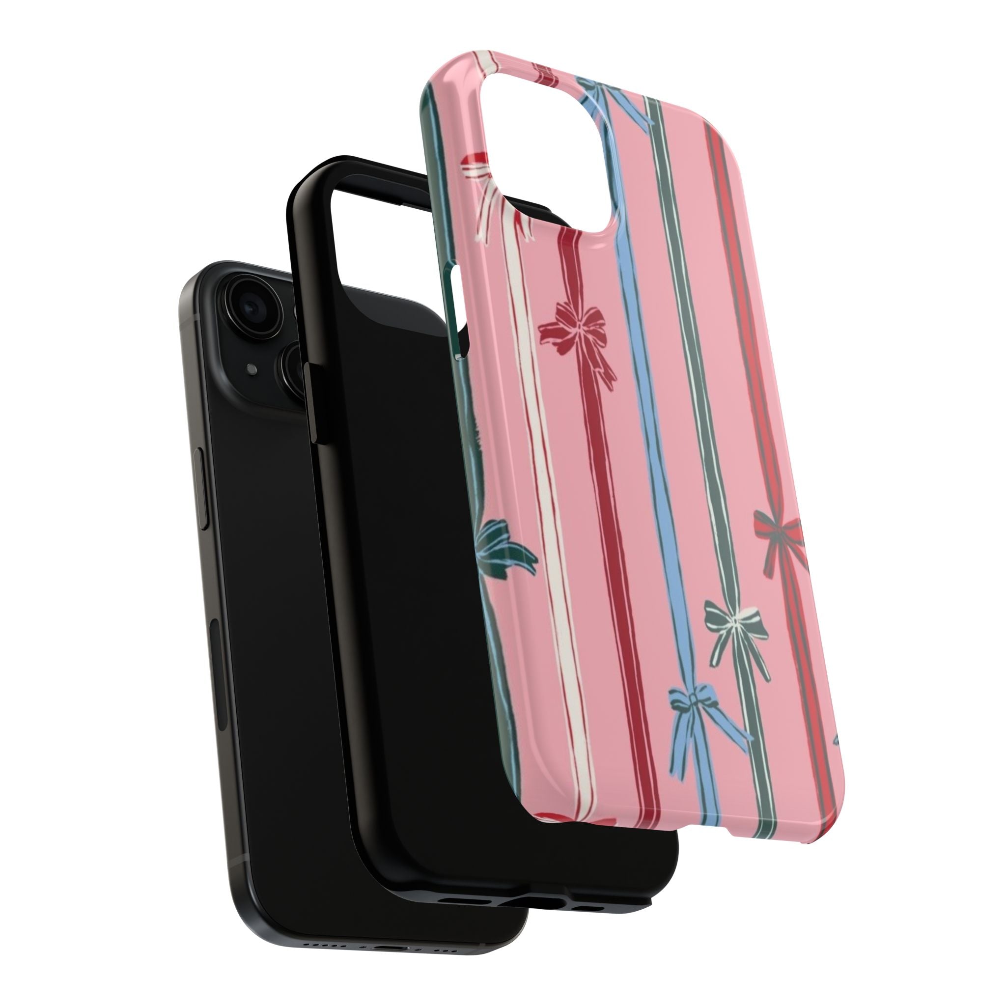 Holiday Bow Pattern Tough Phone Case