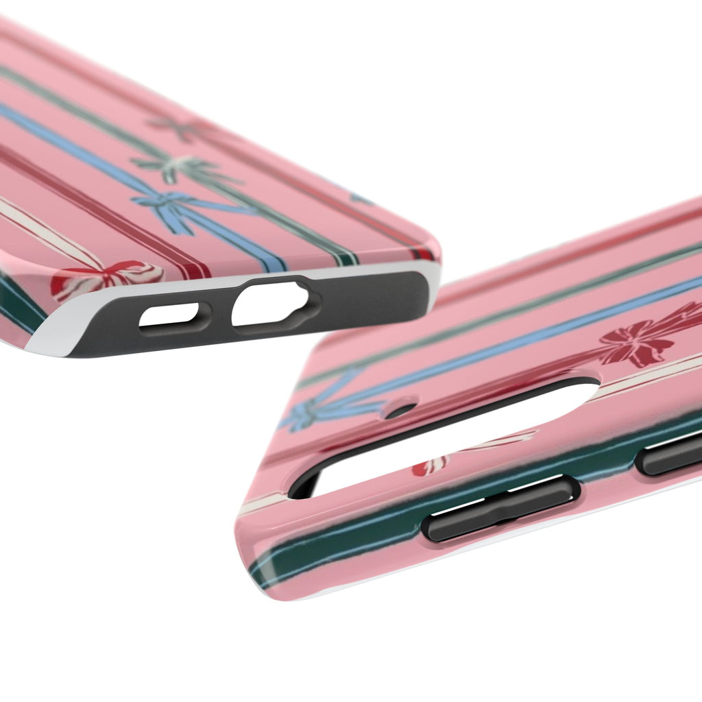 Holiday Bow Pattern Tough Phone Case