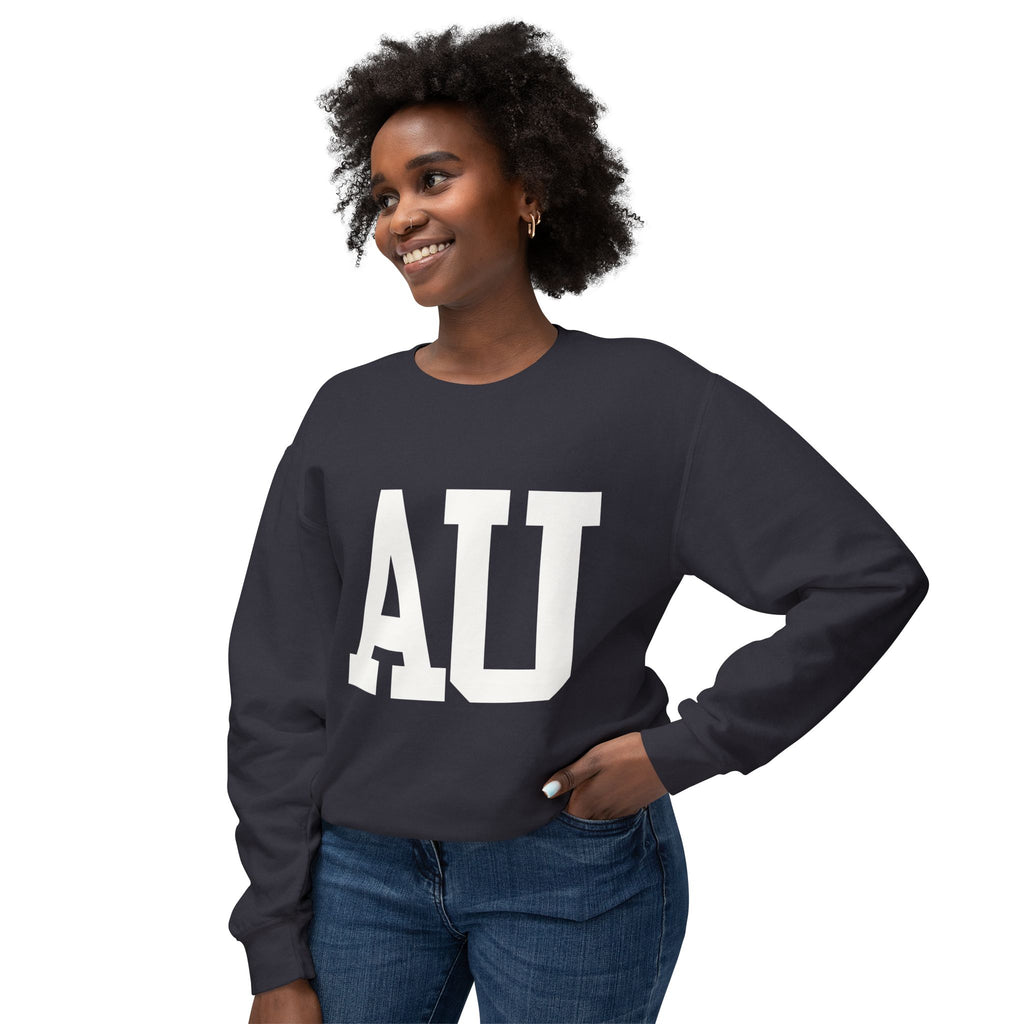 Unisex Lightweight Crewneck Sweatshirt - Cozy Fall Fashion, Perfect for Casual Outings, Gifts for Students, AU College Apparel, [...]