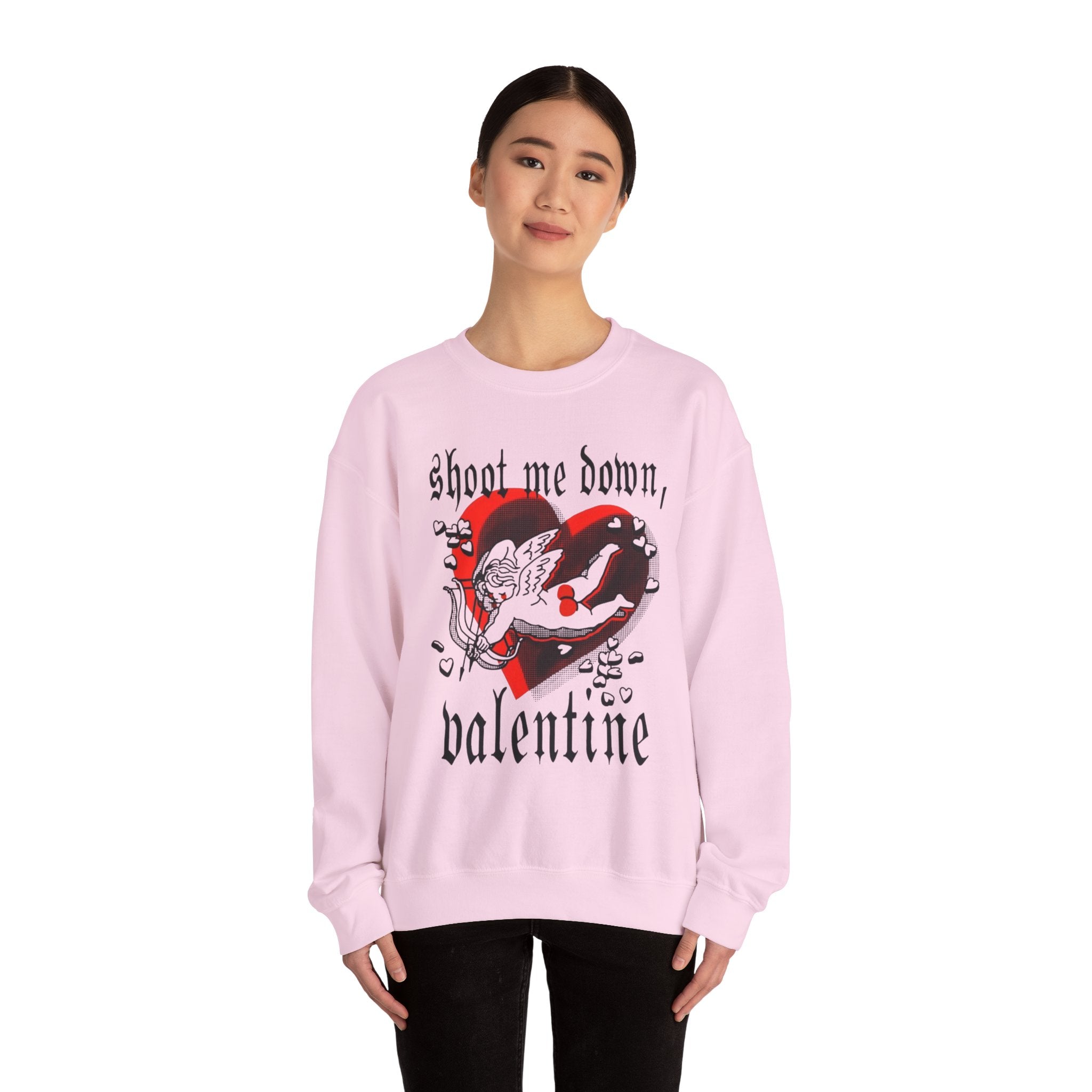 Edgy Gothic Valentine Crewneck
