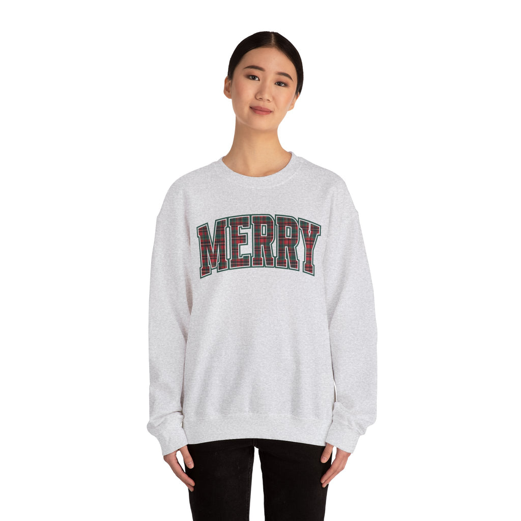 Merry Plaid Crewneck Sweatshirt