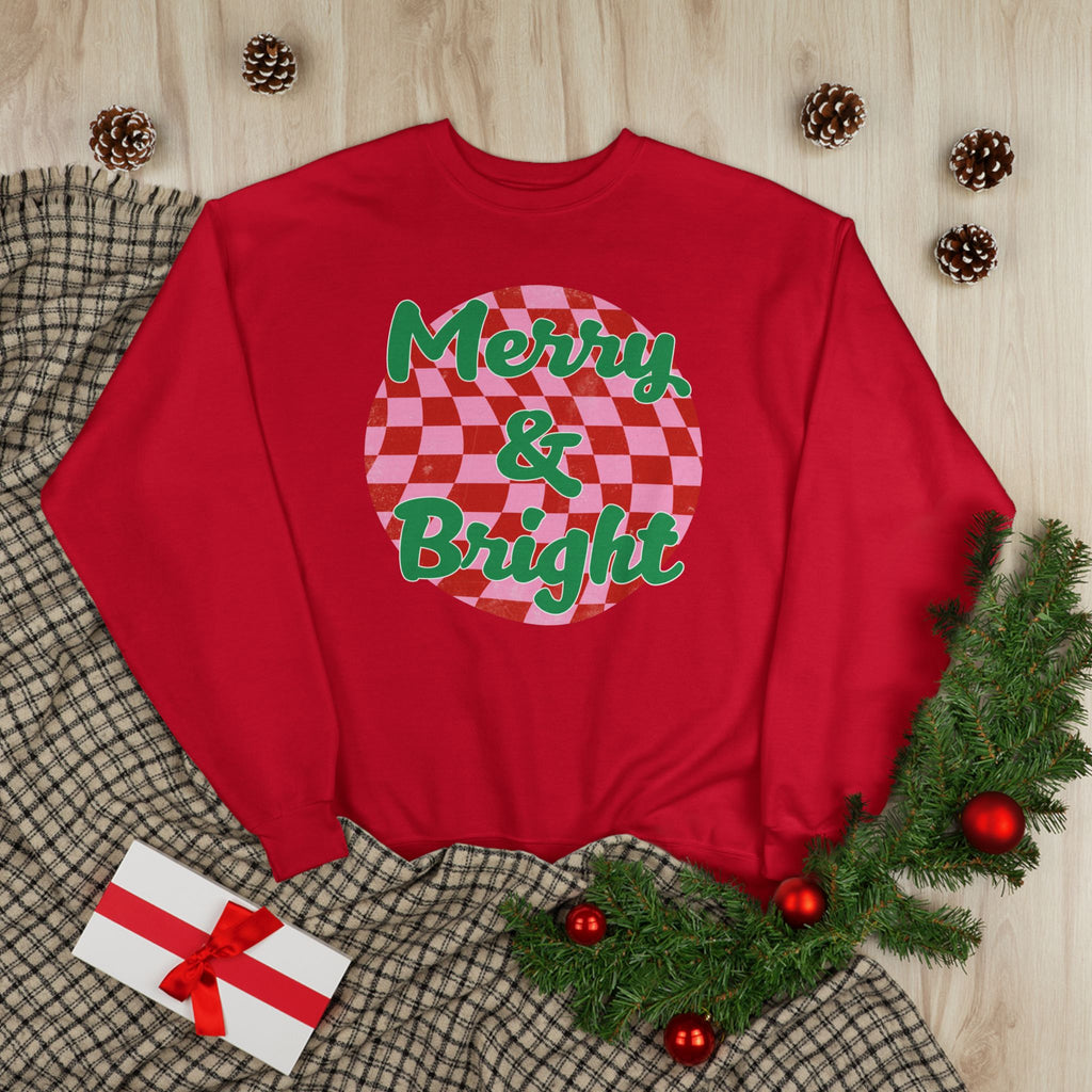 Merry & Bright Eco-Friendly Crewneck Sweatshirt