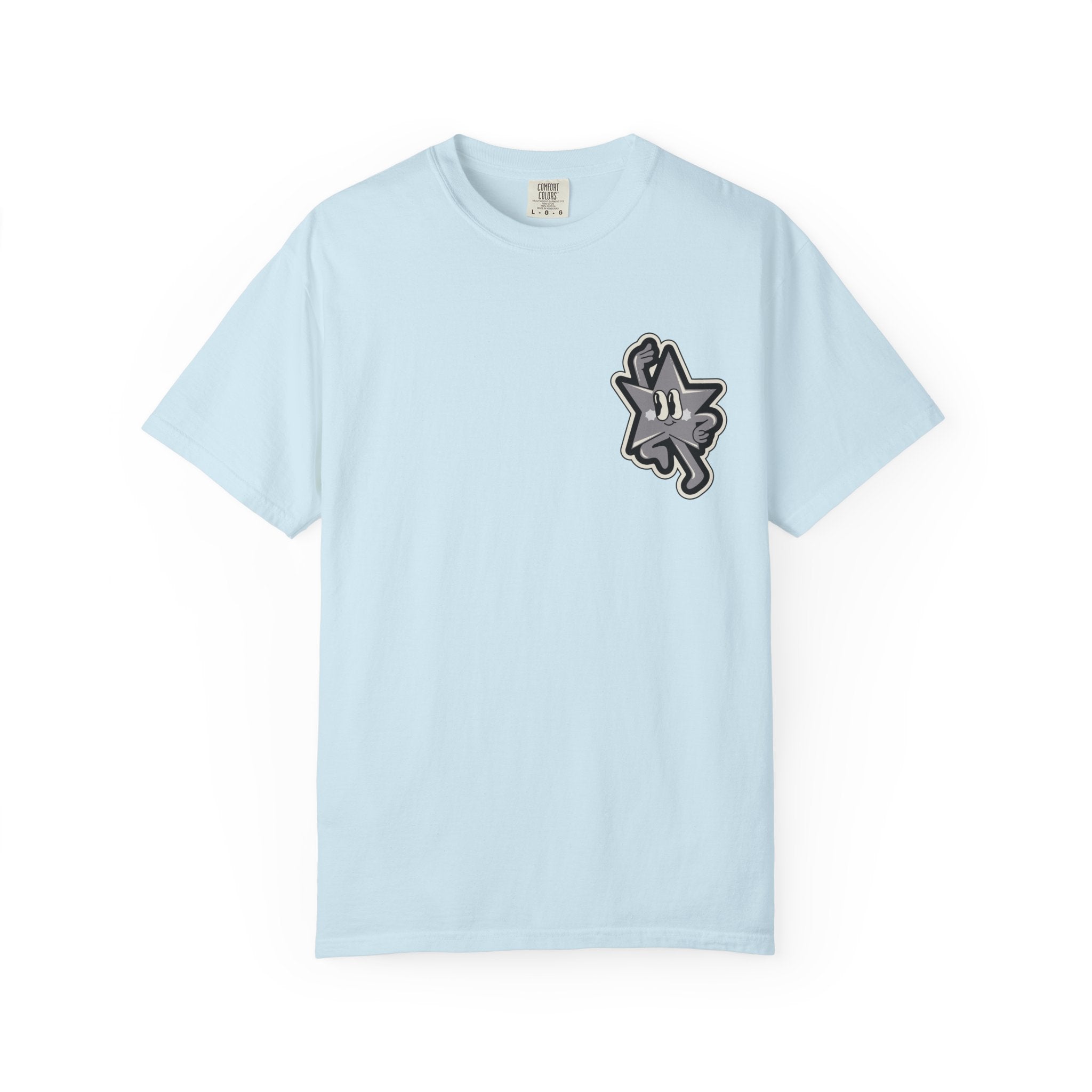 Garment-Dyed T-Shirt with 'Saved By Grace' Design