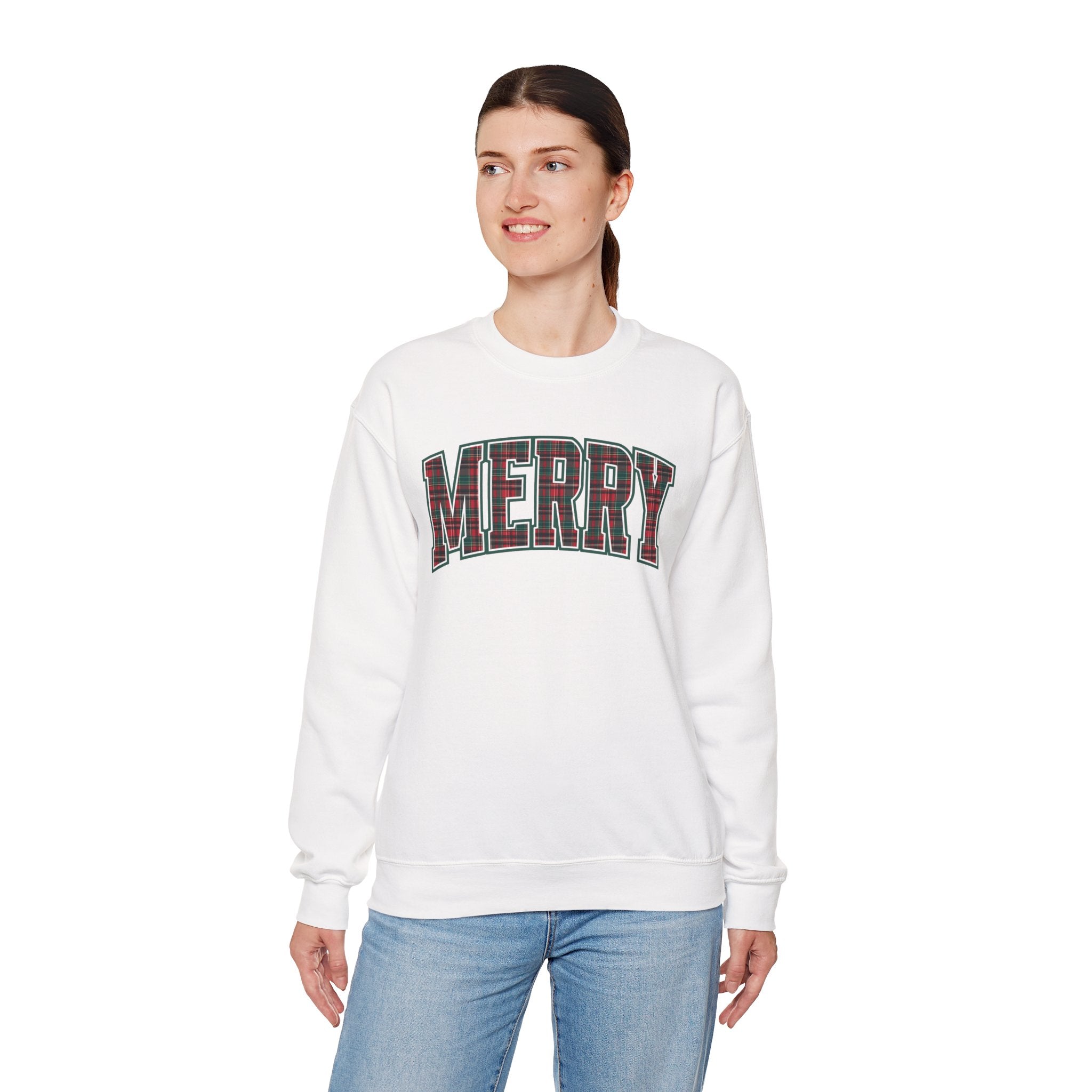 Merry Plaid Crewneck Sweatshirt
