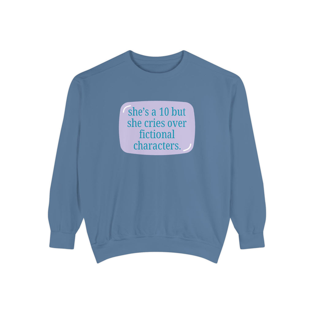 Book Girl Garment-Dyed Sweatshirt