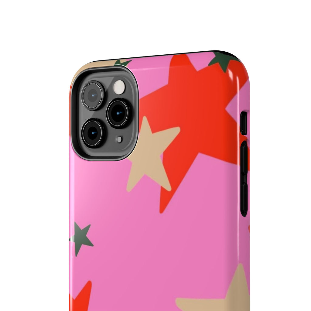 Pink Star Pattern Tough Phone Case