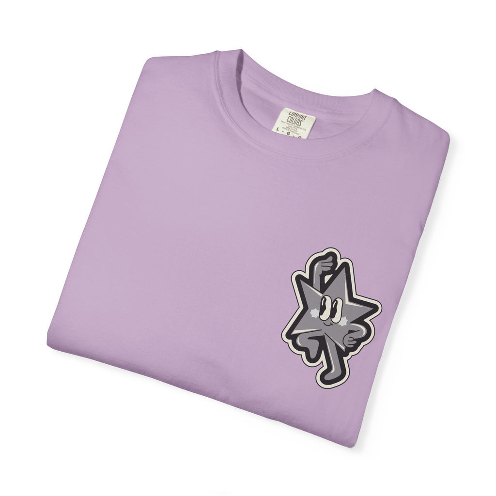 Garment-Dyed T-Shirt with 'Saved By Grace' Design