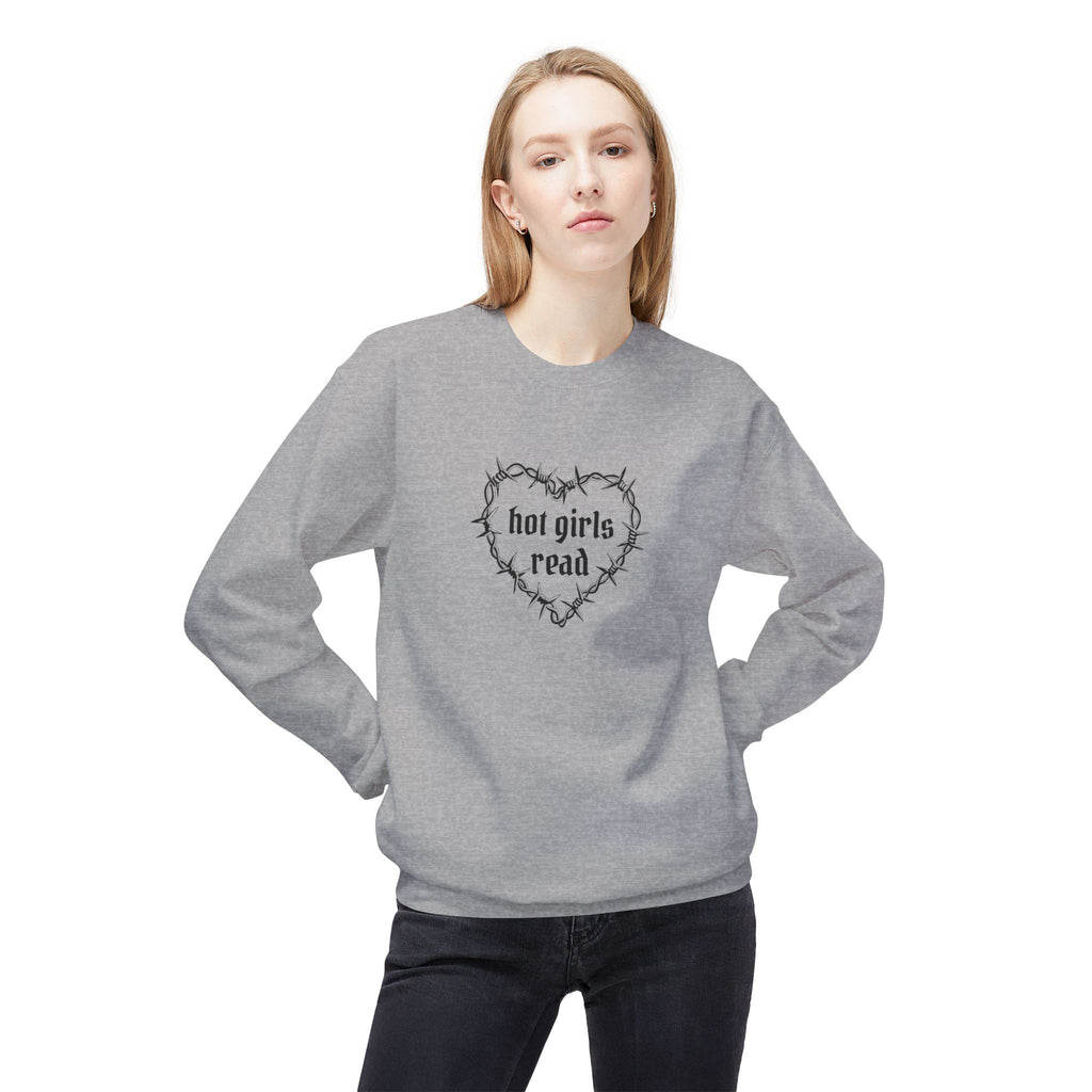 Hot Girls Read Crewneck Sweatshirt