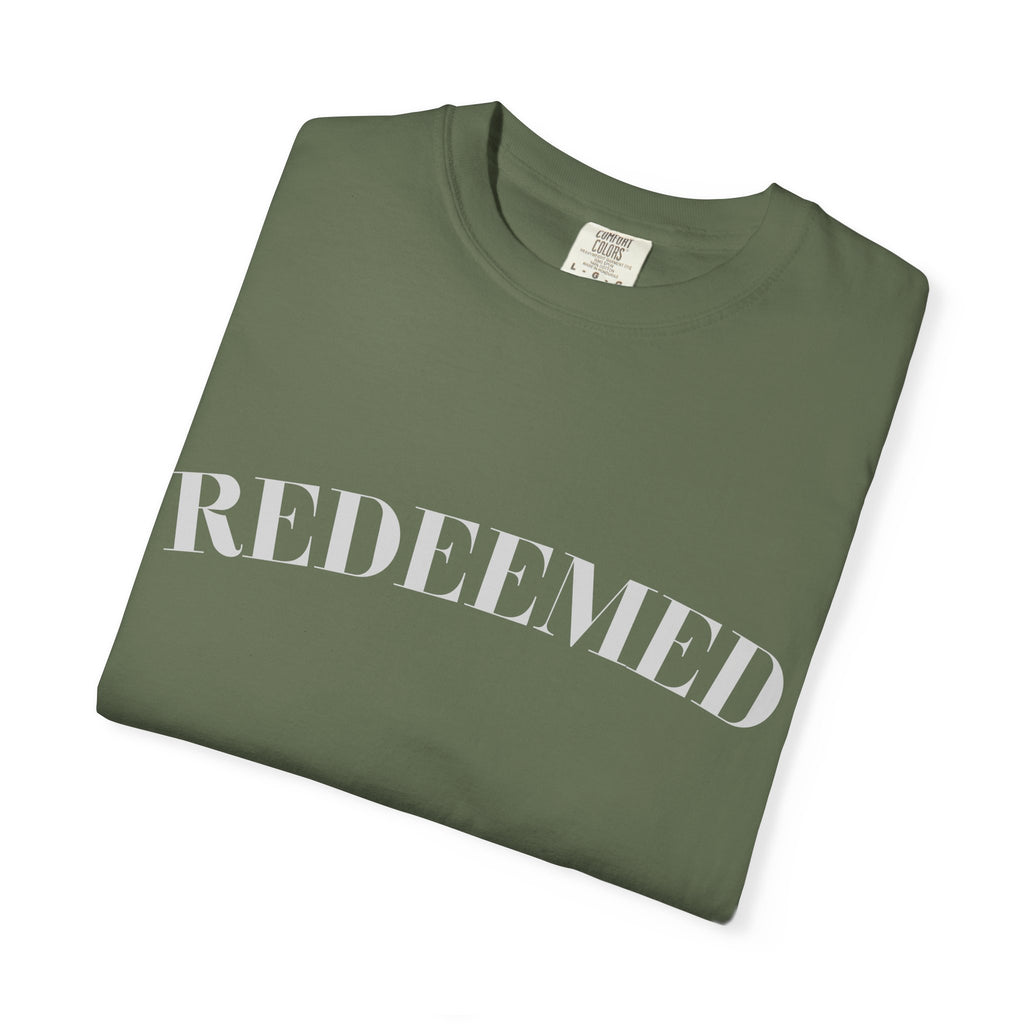 Redeemed Garment-Dyed T-Shirt, Christian Apparel