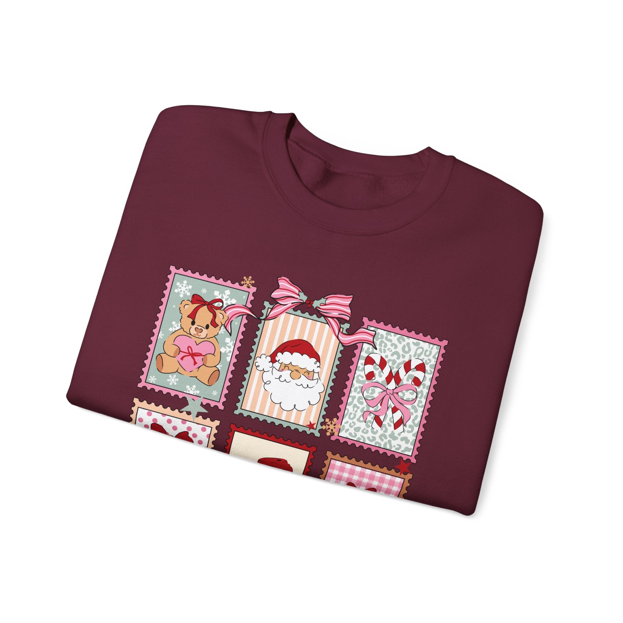 Christmas Stamp Crewneck Sweatshirt
