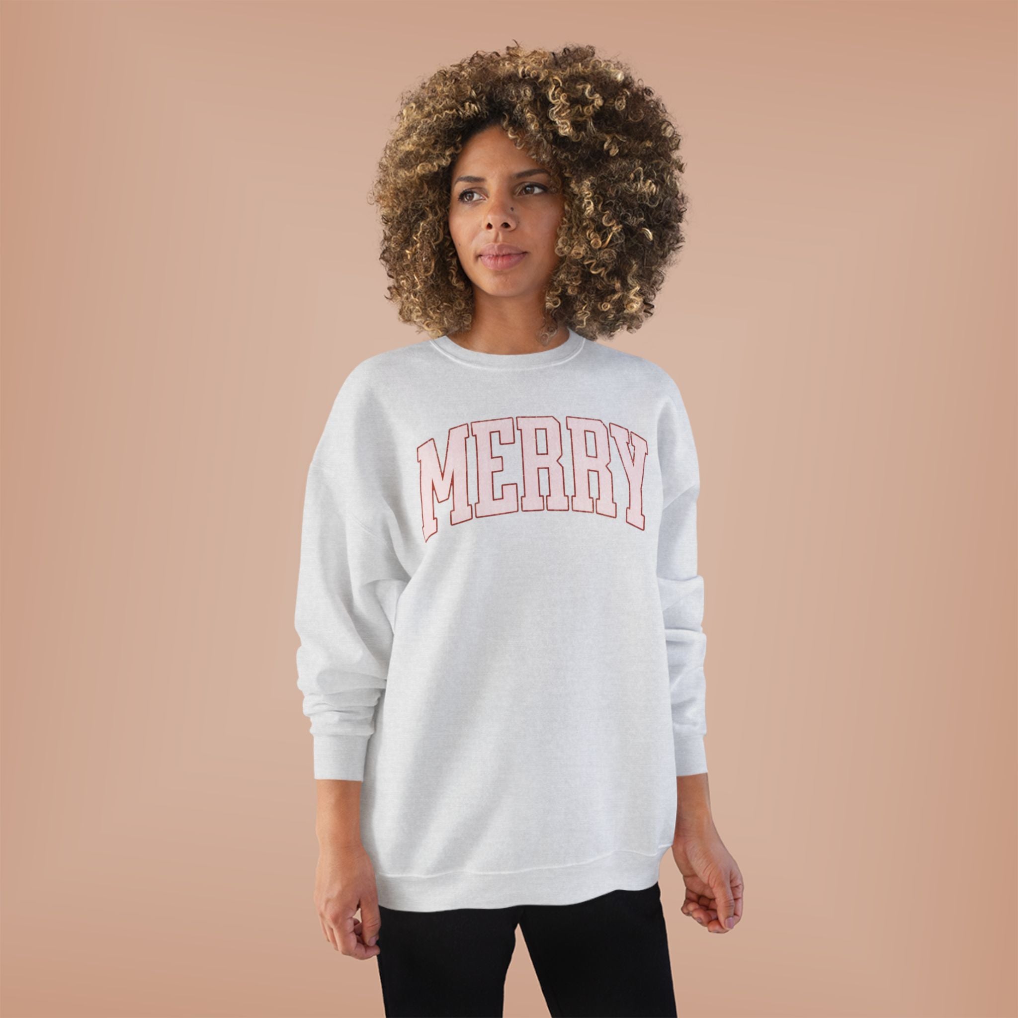 Merry Pink Crewneck Sweatshirt