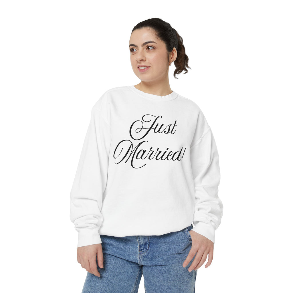 Just Married Comfort Crewneck Sweatshirt