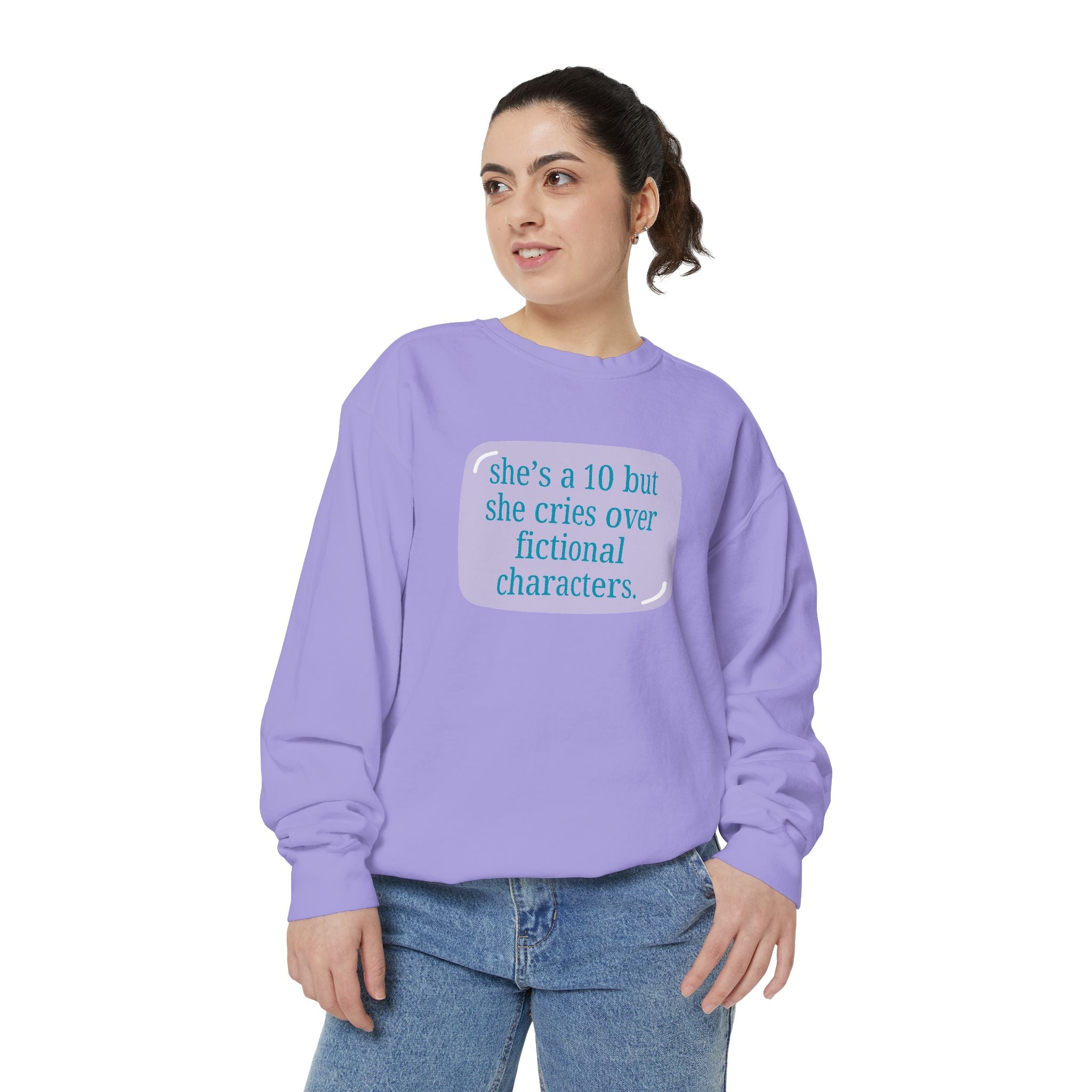 Book Girl Garment-Dyed Sweatshirt