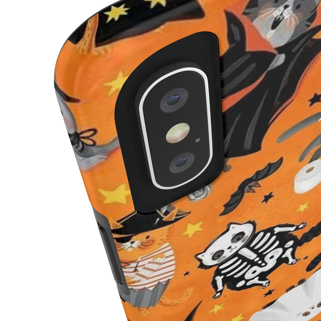 Spooky-Cat Halloween Tough Phone Case