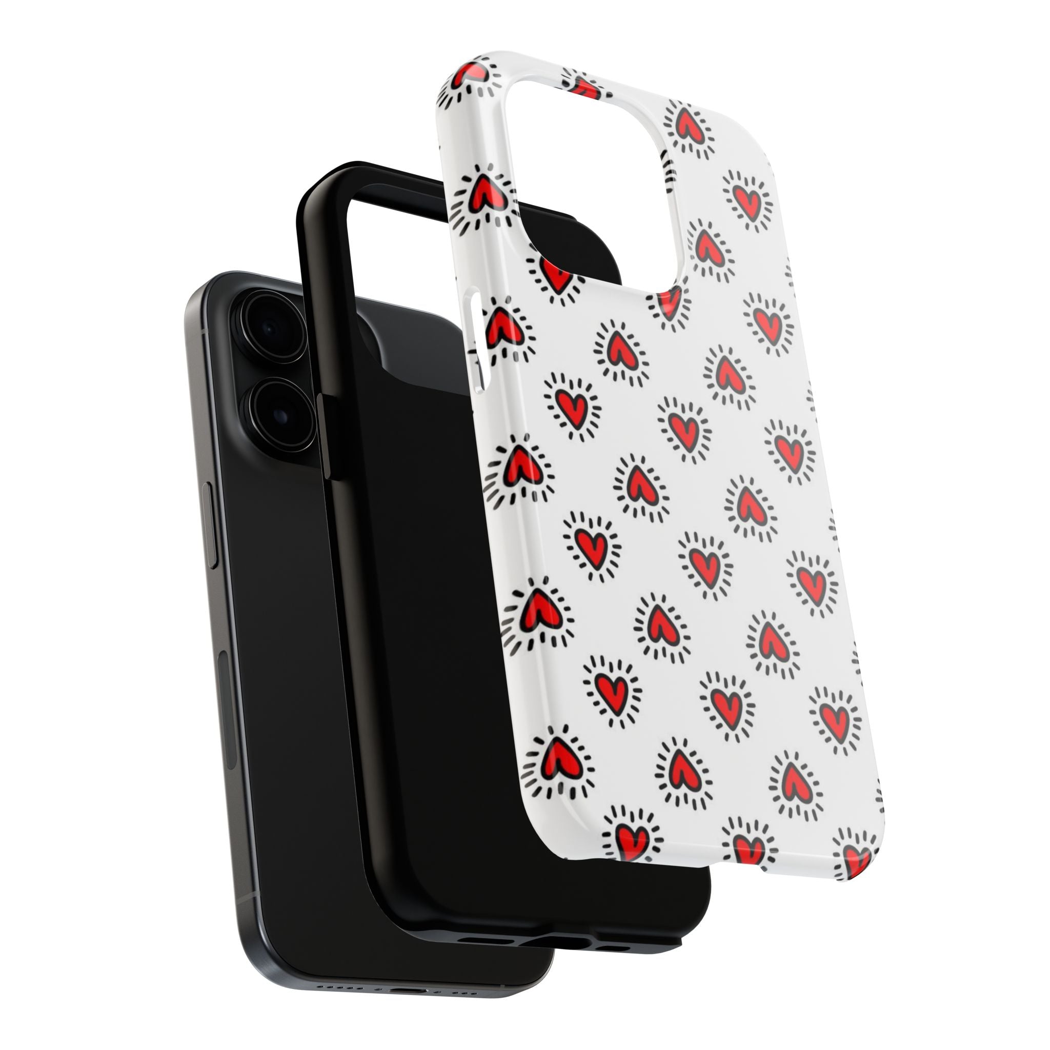 Heart Doodle Tough Phone Case