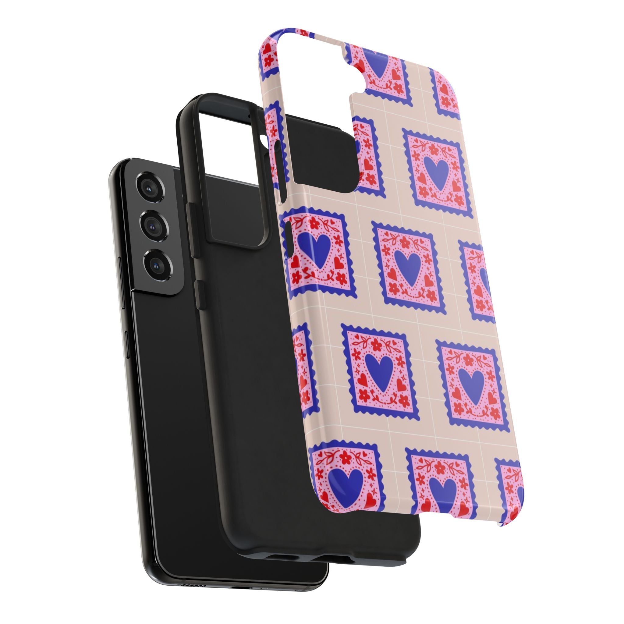 Heart Stamp Tough Phone Case
