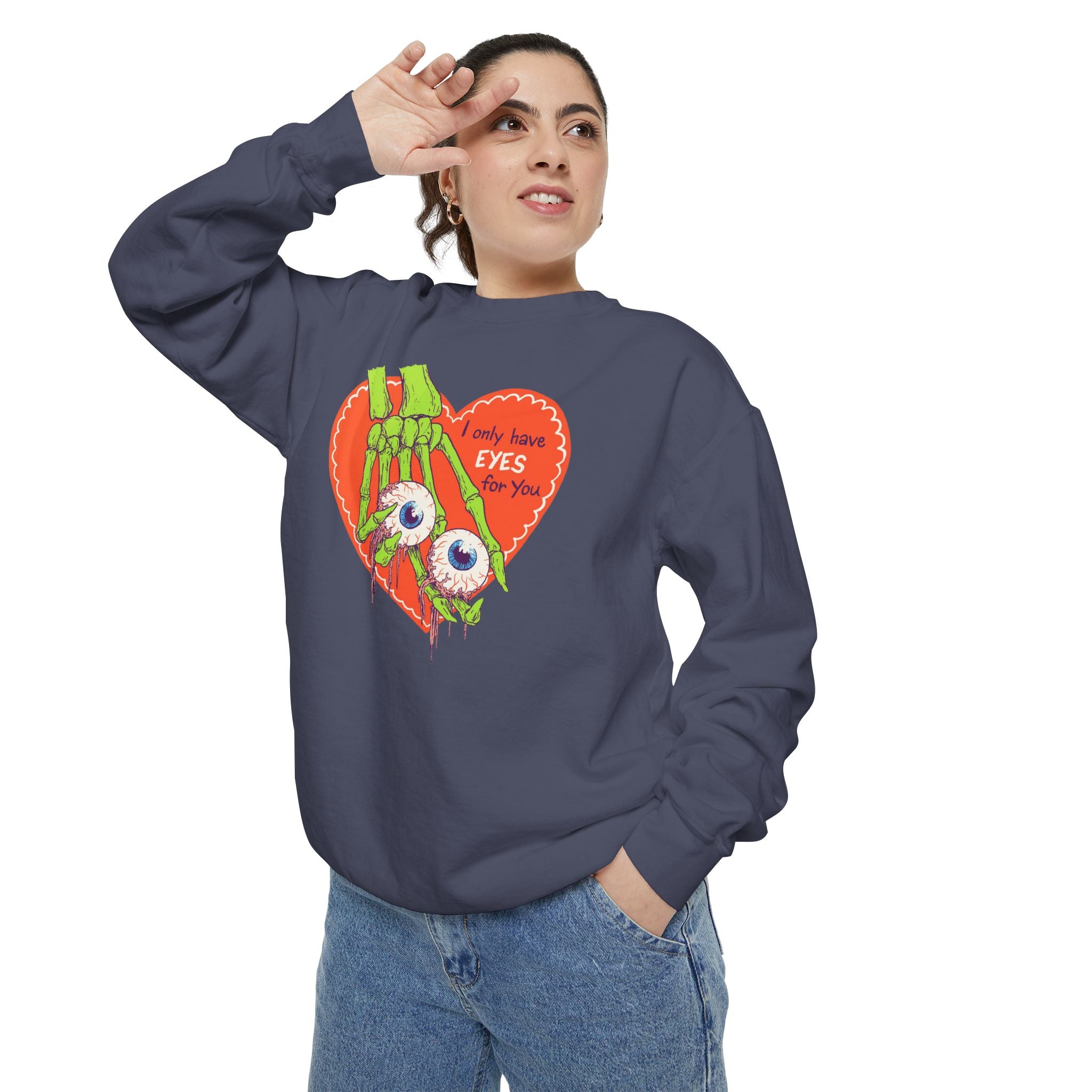 Zombie Hand Heart Sweatshirt