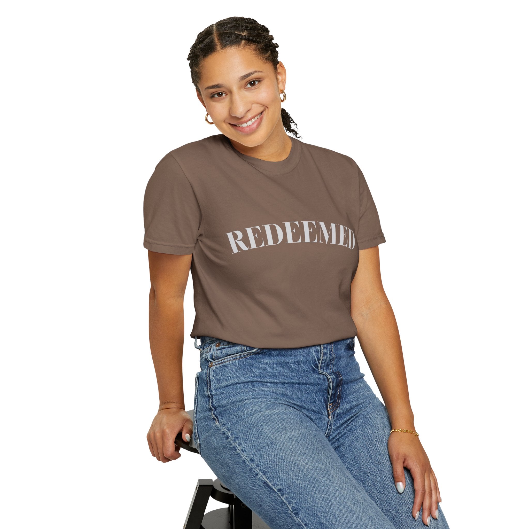 Redeemed Garment-Dyed T-Shirt, Christian Apparel