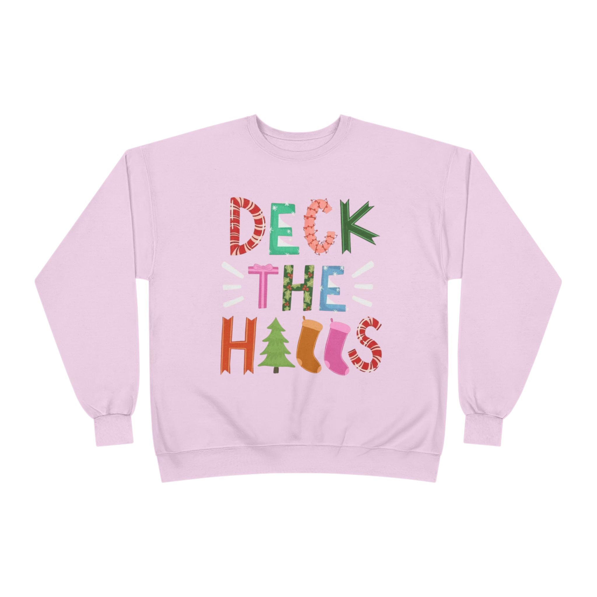 Festive EcoSmart Crewneck Sweatshirt - "Deck the Halls"