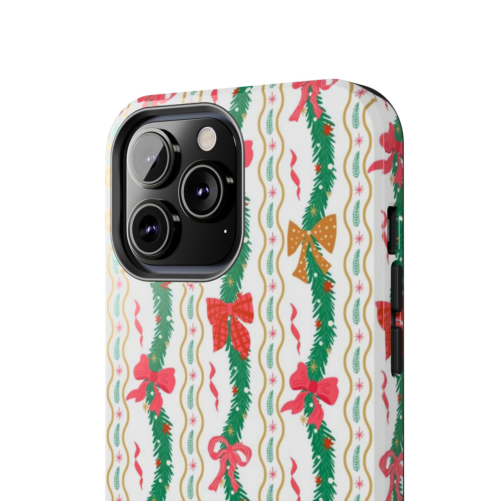 Festive Holiday Phone Cases with Cheerful Bows