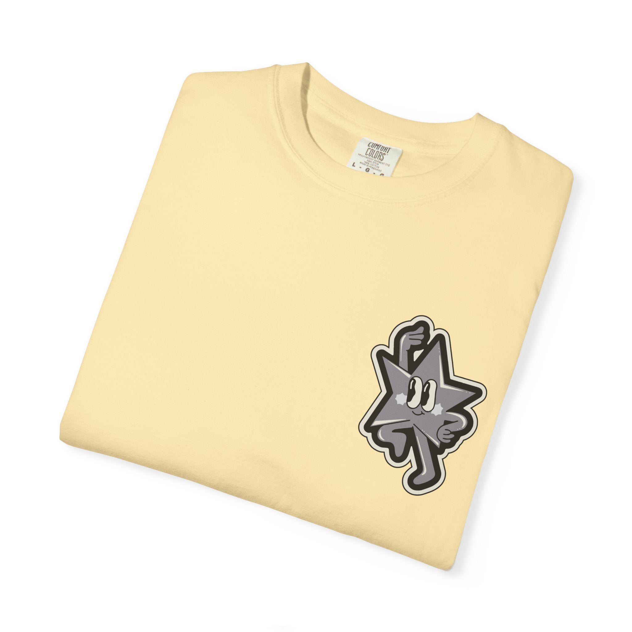 Garment-Dyed T-Shirt with 'Saved By Grace' Design