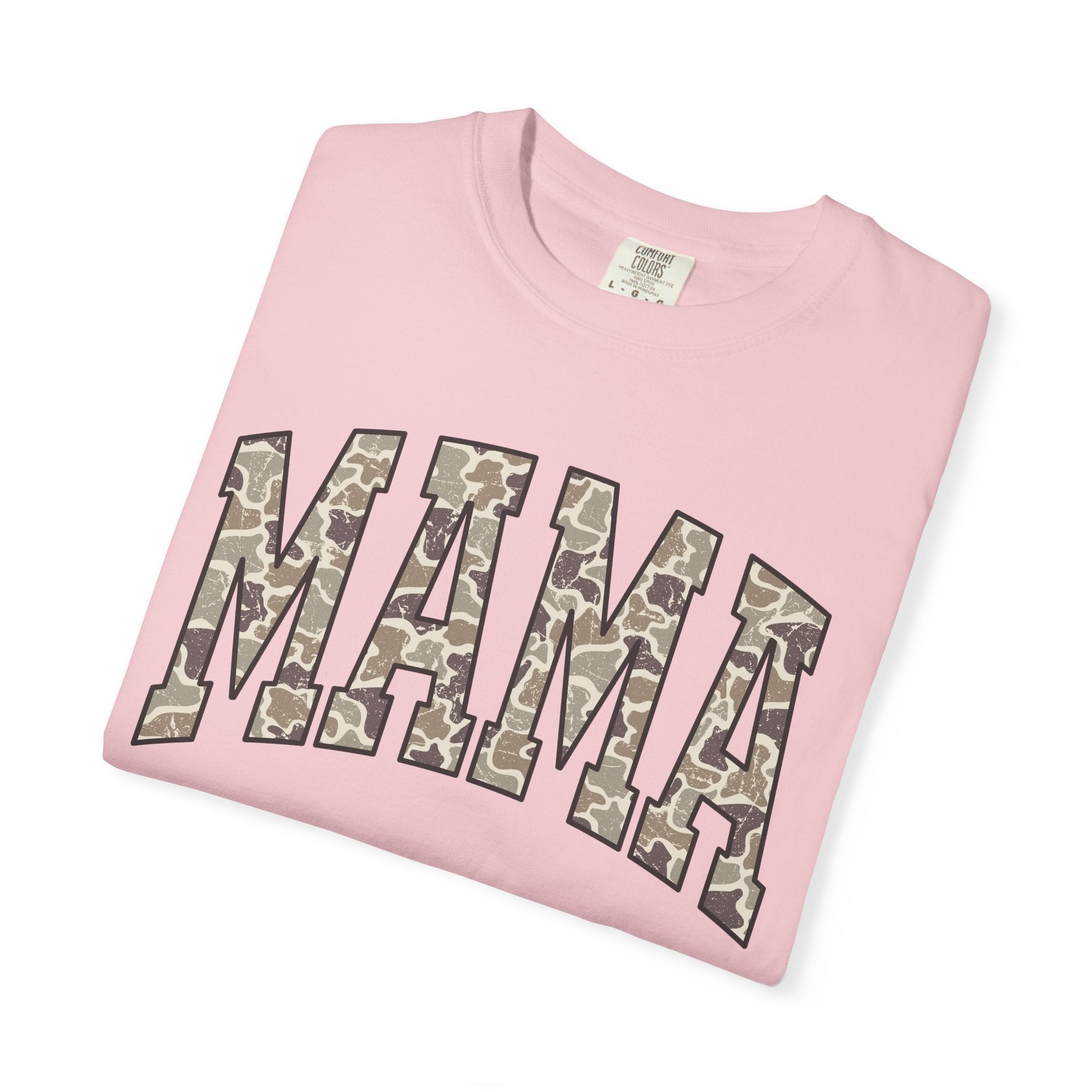 Camo Mama T-Shirt, Perfect Gift for Moms, Casual Everyday Wear, Summer Fashion, Great for Mother's Day