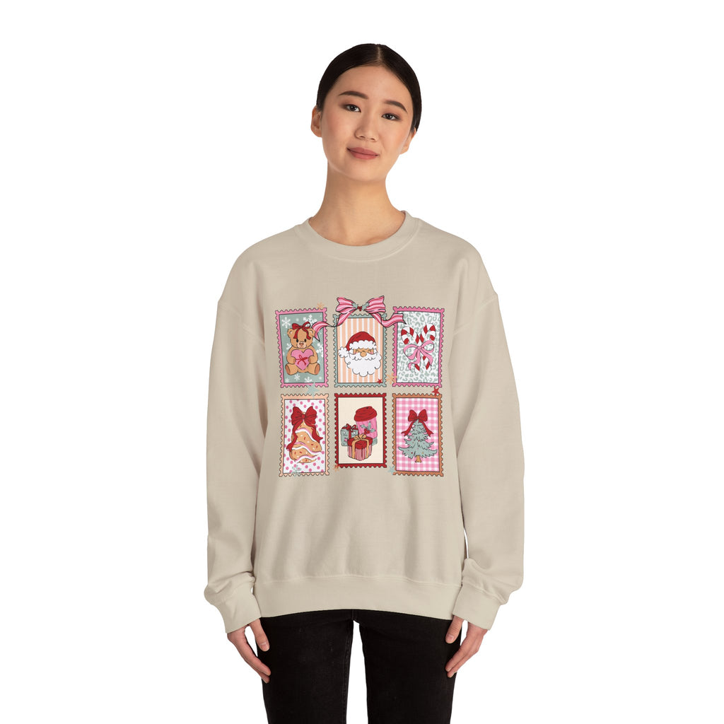Christmas Stamp Crewneck Sweatshirt