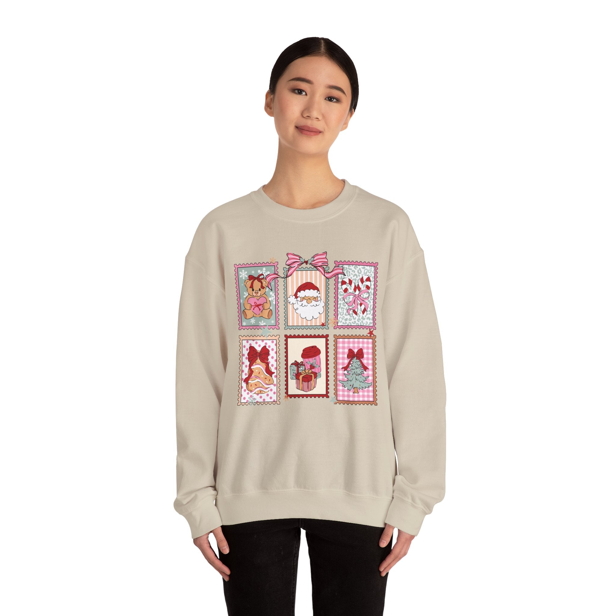 Christmas Stamp Crewneck Sweatshirt