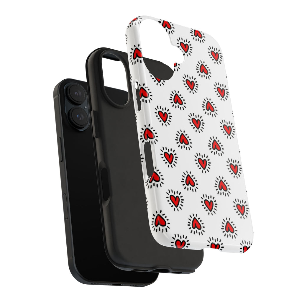 Heart Doodle Tough Phone Case