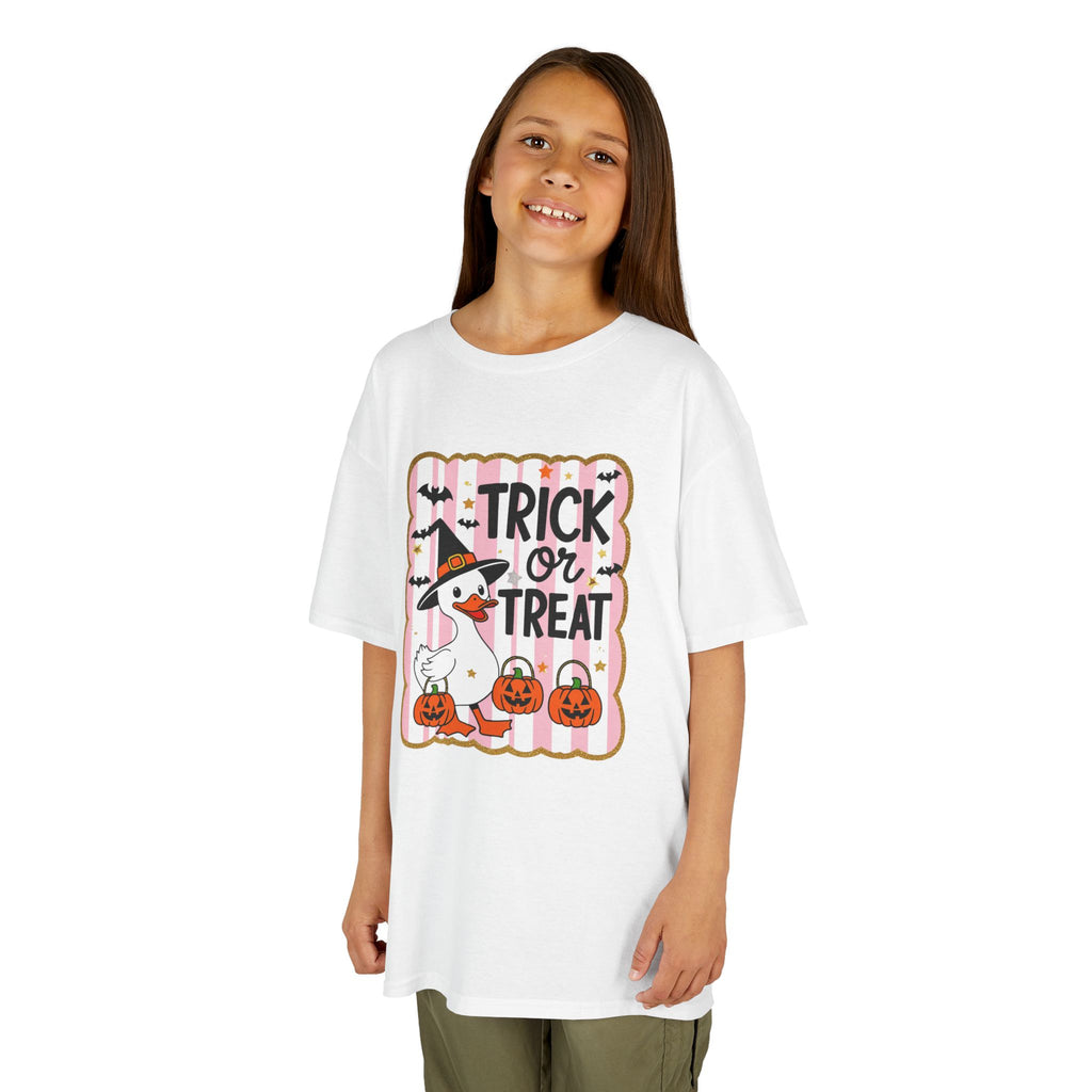 Halloween Trick or Treat Goose Girls Tee