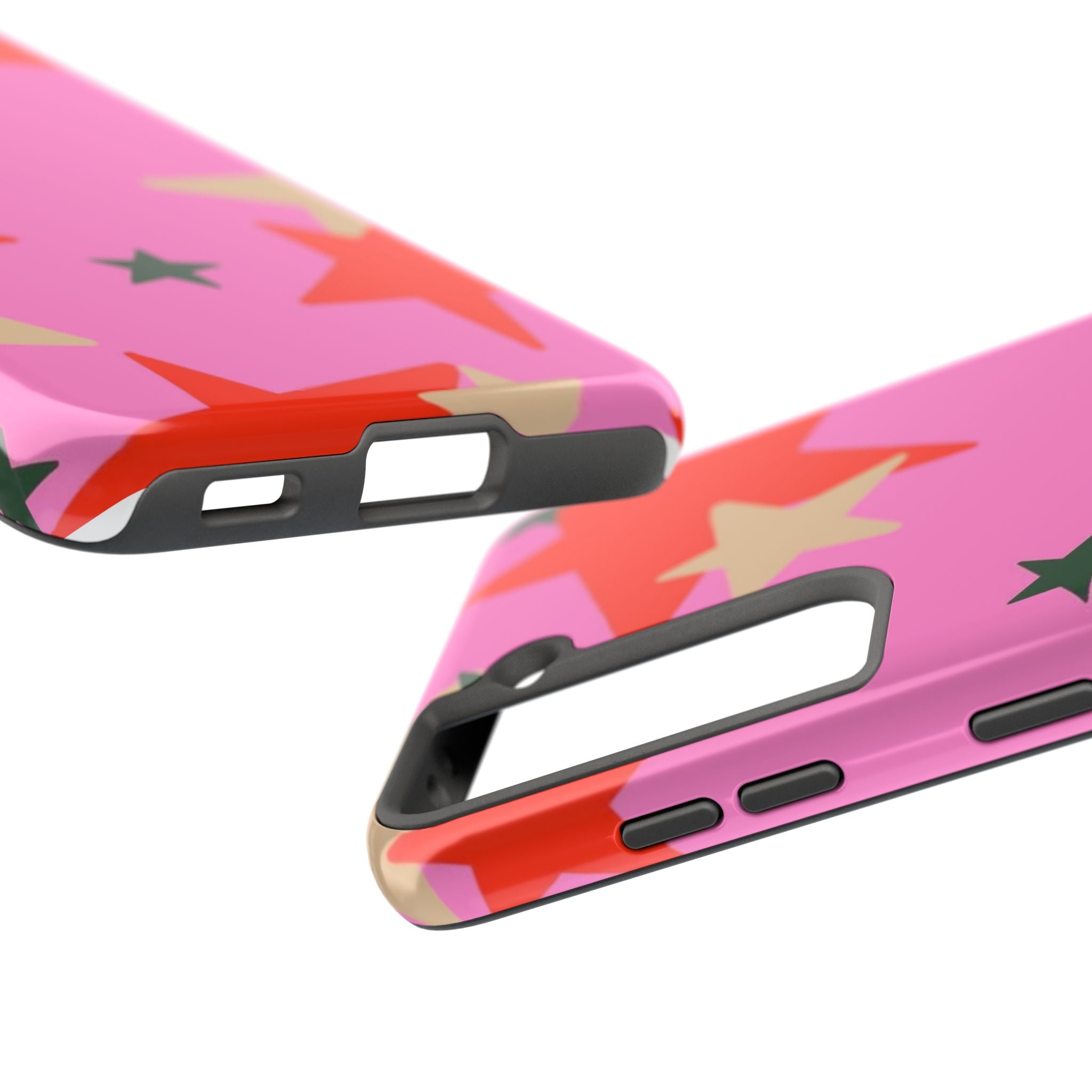 Pink Star Pattern Tough Phone Case