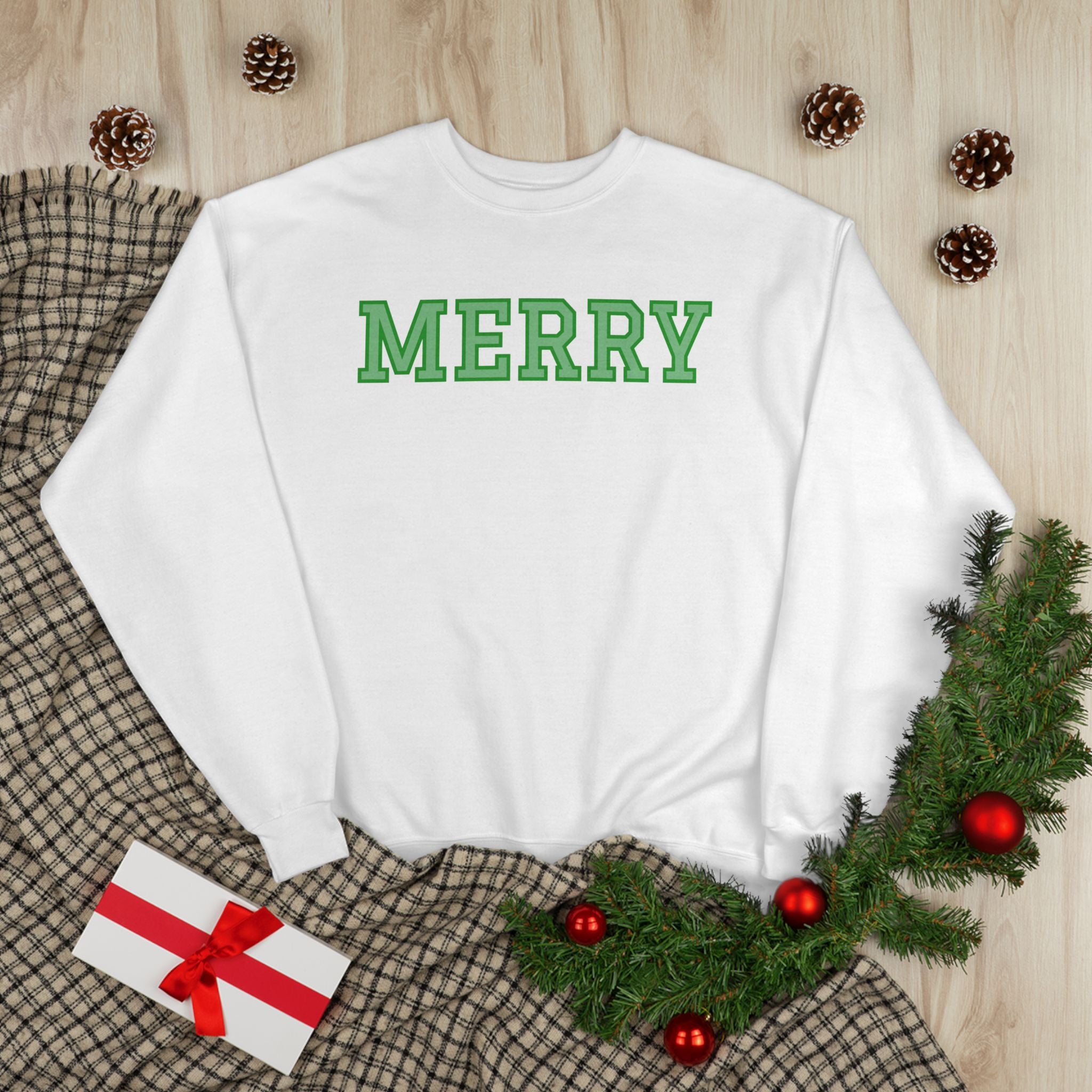 Merry Eco-Friendly Crewneck Sweatshirt