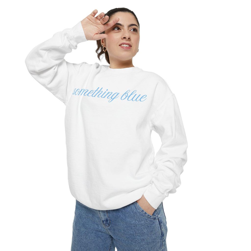 Something Blue Comfort Color Sweatshirt for Bride