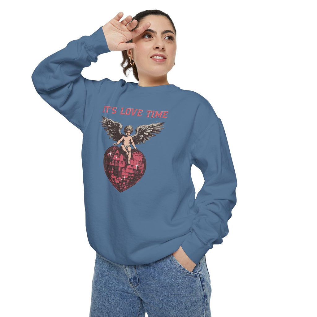 Valentine Angel Love Time Crewneck