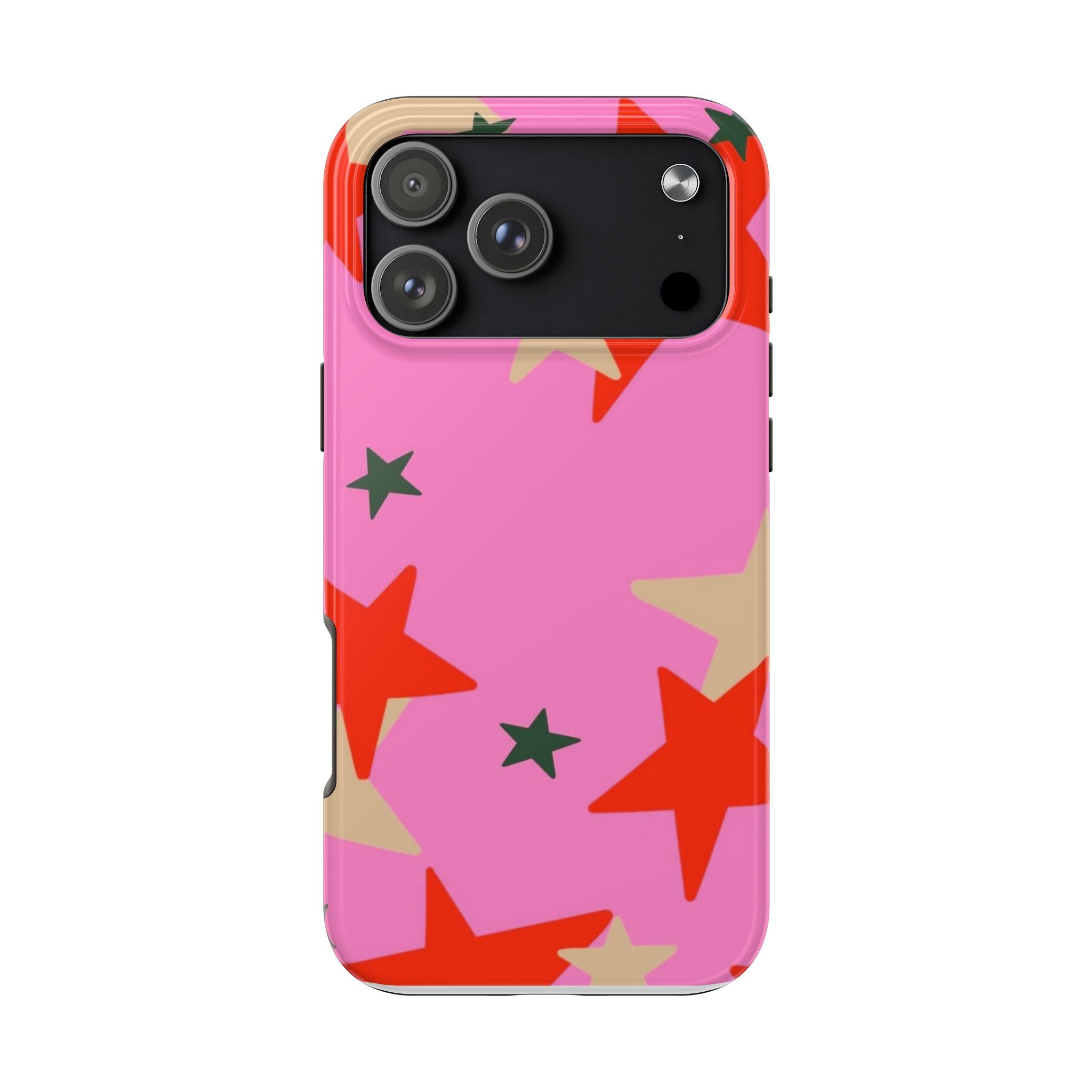 Pink Star Pattern Tough Phone Case